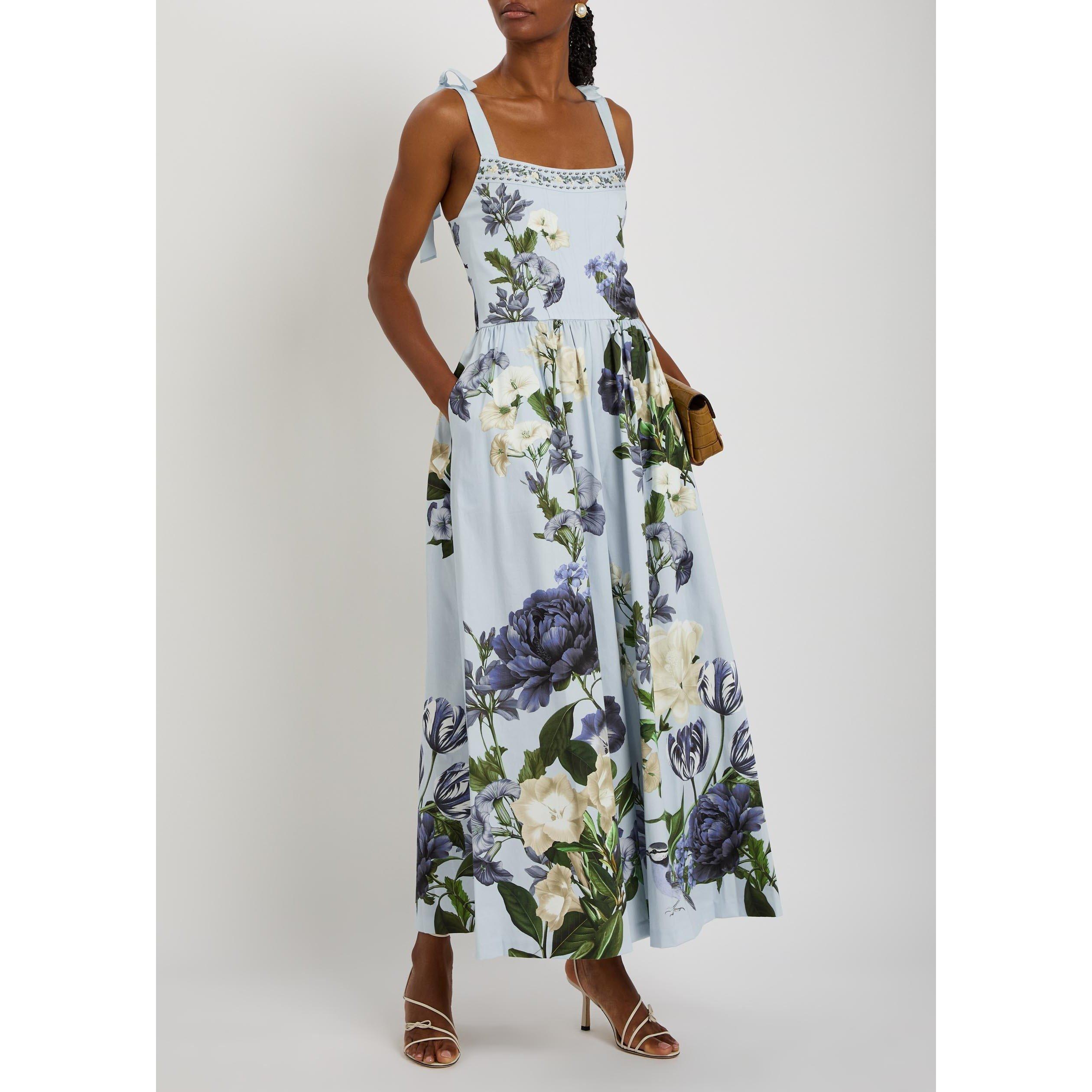 BLUE AND OTHER - Alice And Olivia - JS ROSALEE WIDE LEG JUMPSUIT - 5