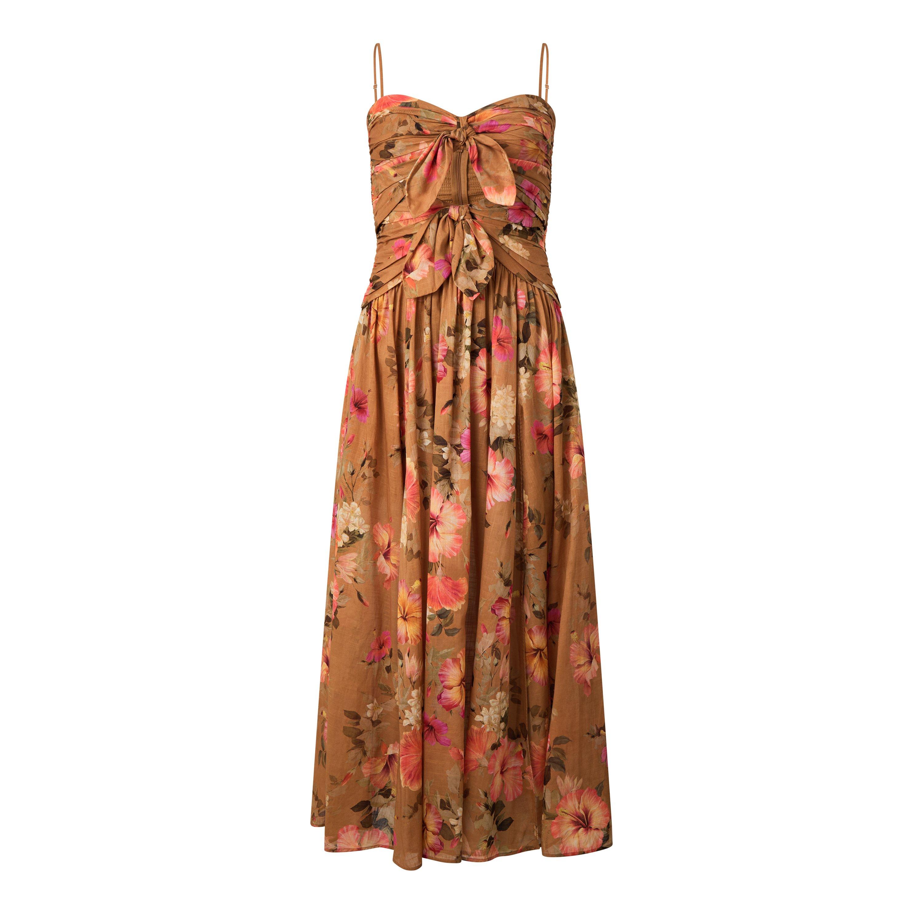 MULTICOLOURED - Zimmermann - Mahon Tie Front Midi Dres - 1