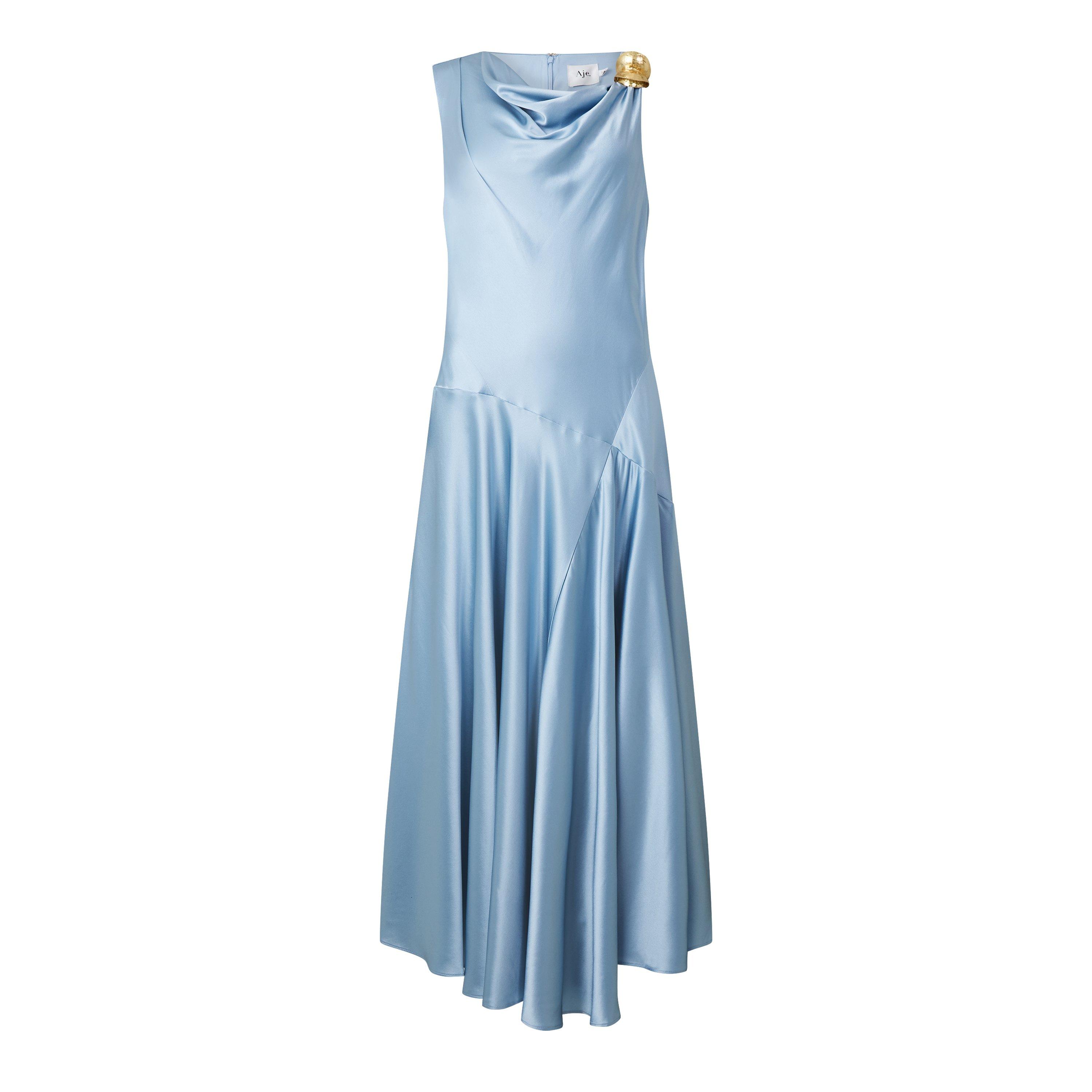 LIGHT BLUE - Aje - Siren Midi Dress - 1