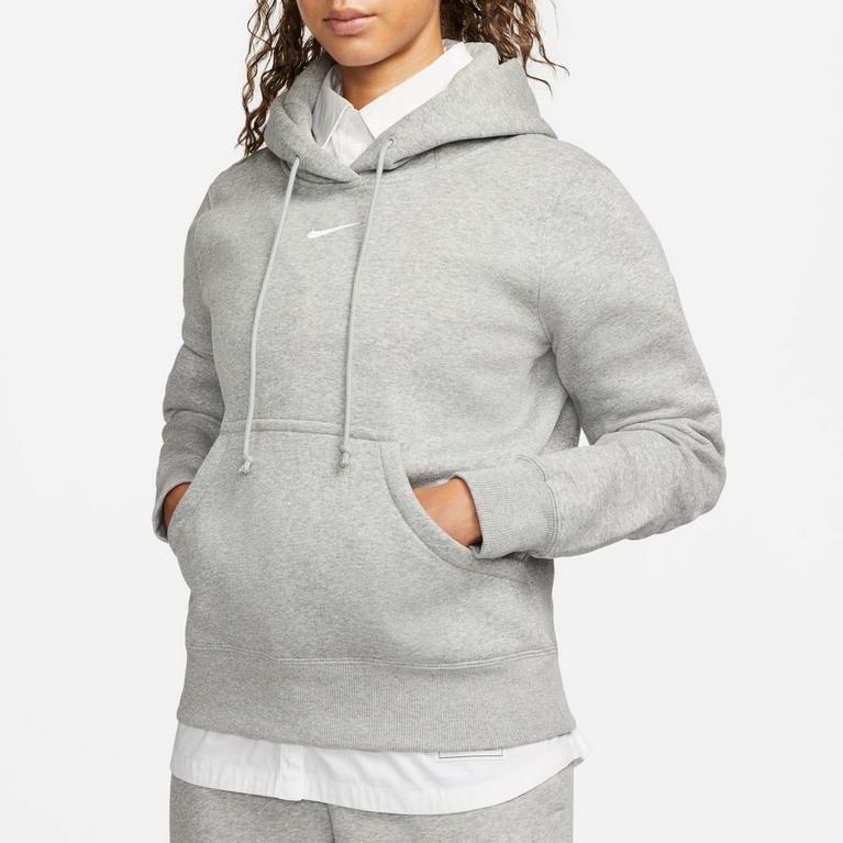 Gris - Nike - Native Sportswear Phoenix Fleece Women's Pullover Hoodie - 6