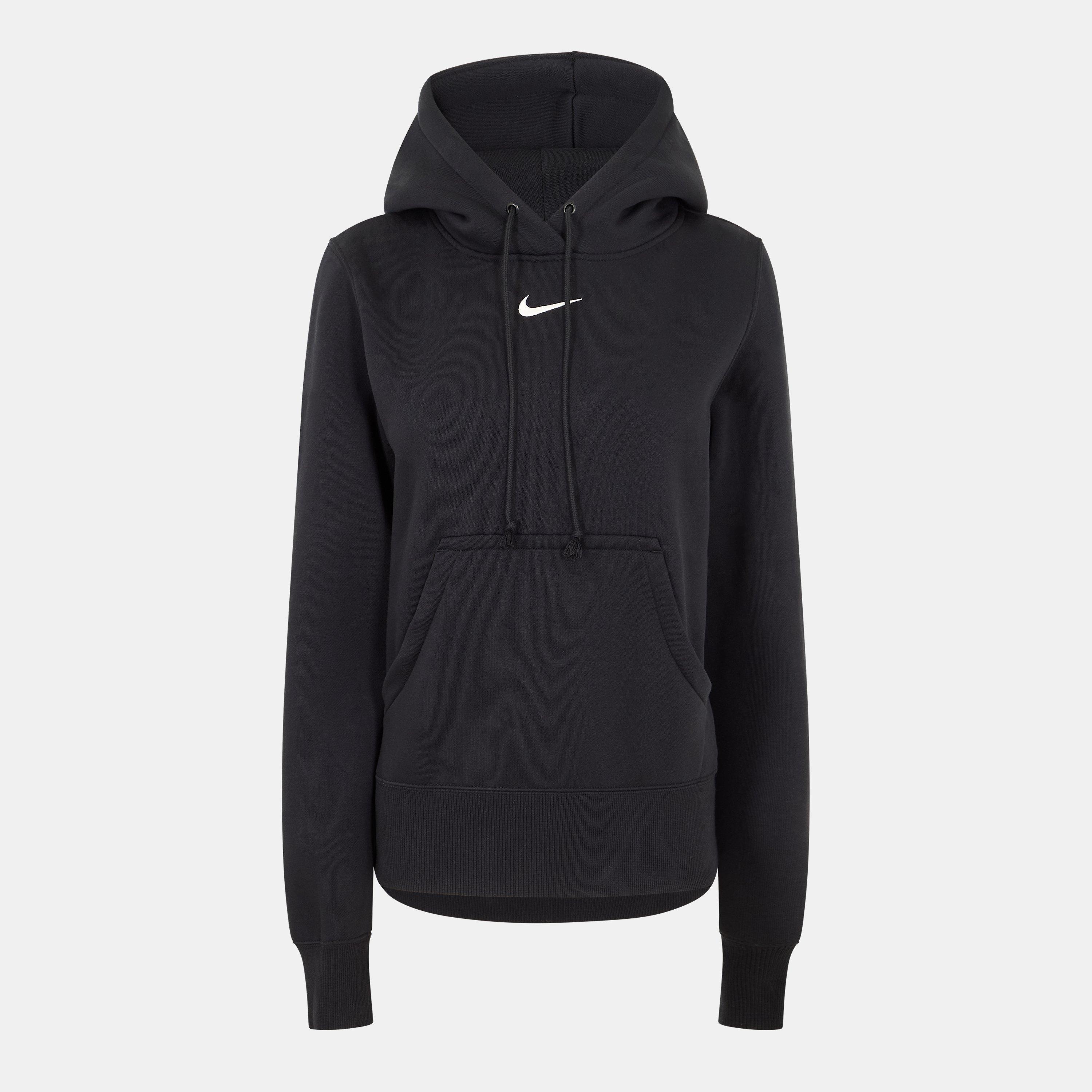 Black/White - Nike - Sportswear Phoenix Fleece Women's Pullover Hoodie - 1