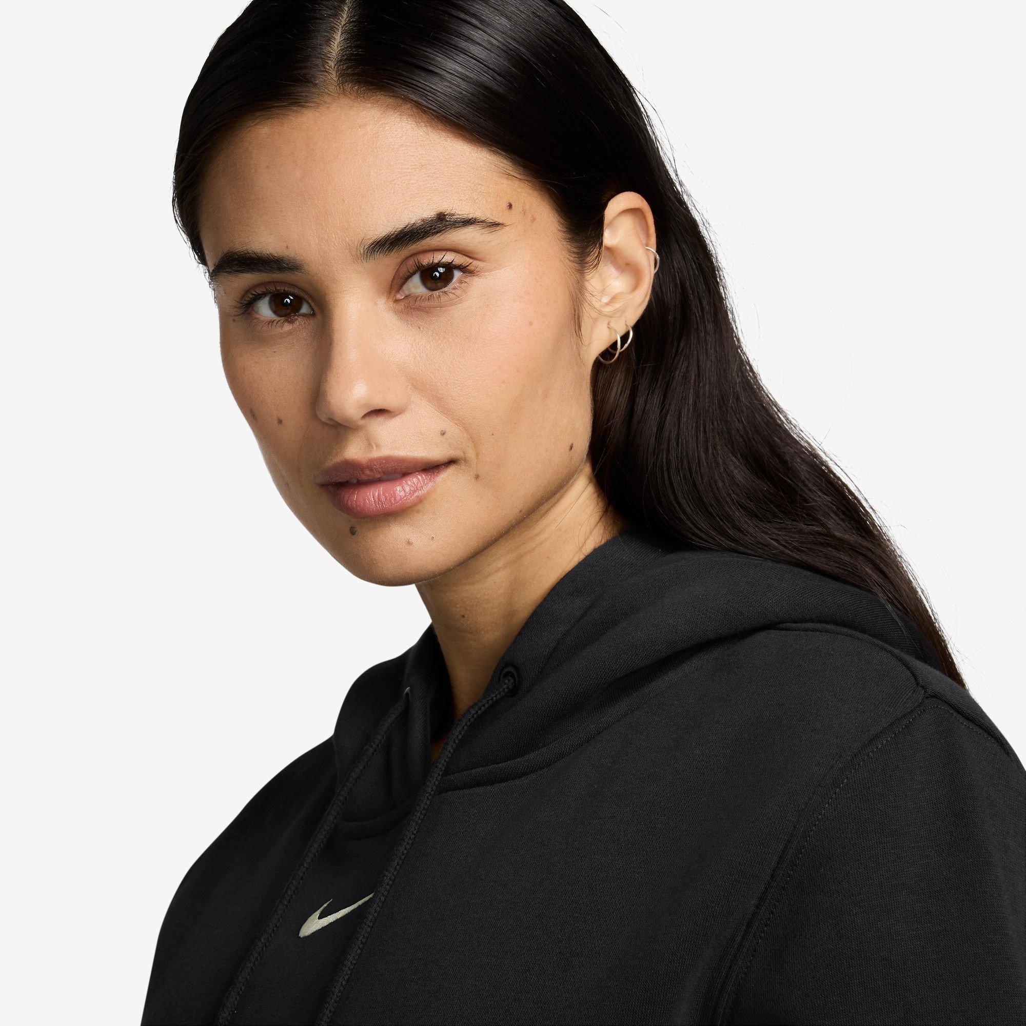 Schwarz/Weiß - Nike - Sportswear Phoenix Fleece Women's Pullover Hoodie - 3