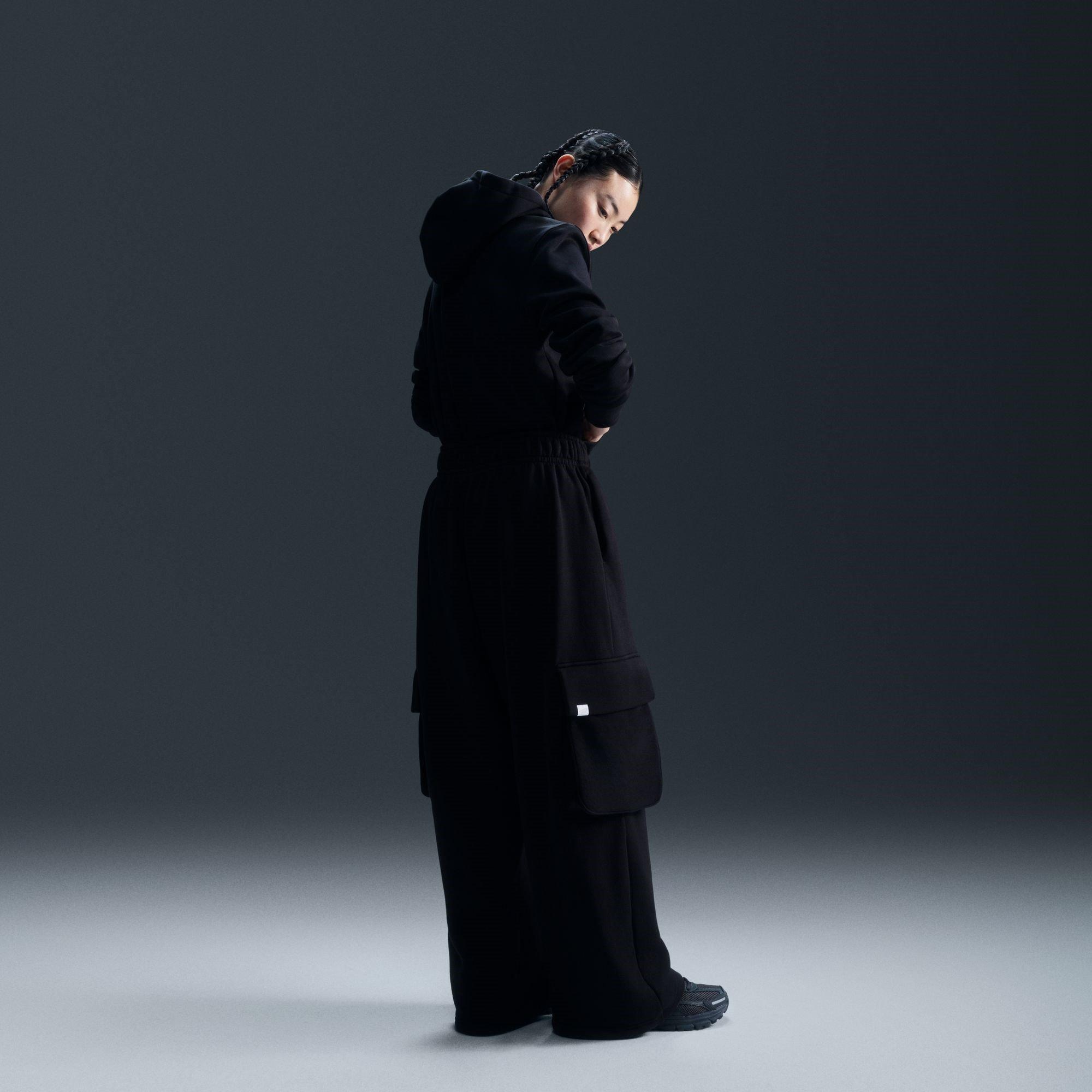 Schwarz/Weiß - Nike - Sportswear Phoenix Fleece Women's Pullover Hoodie - 5