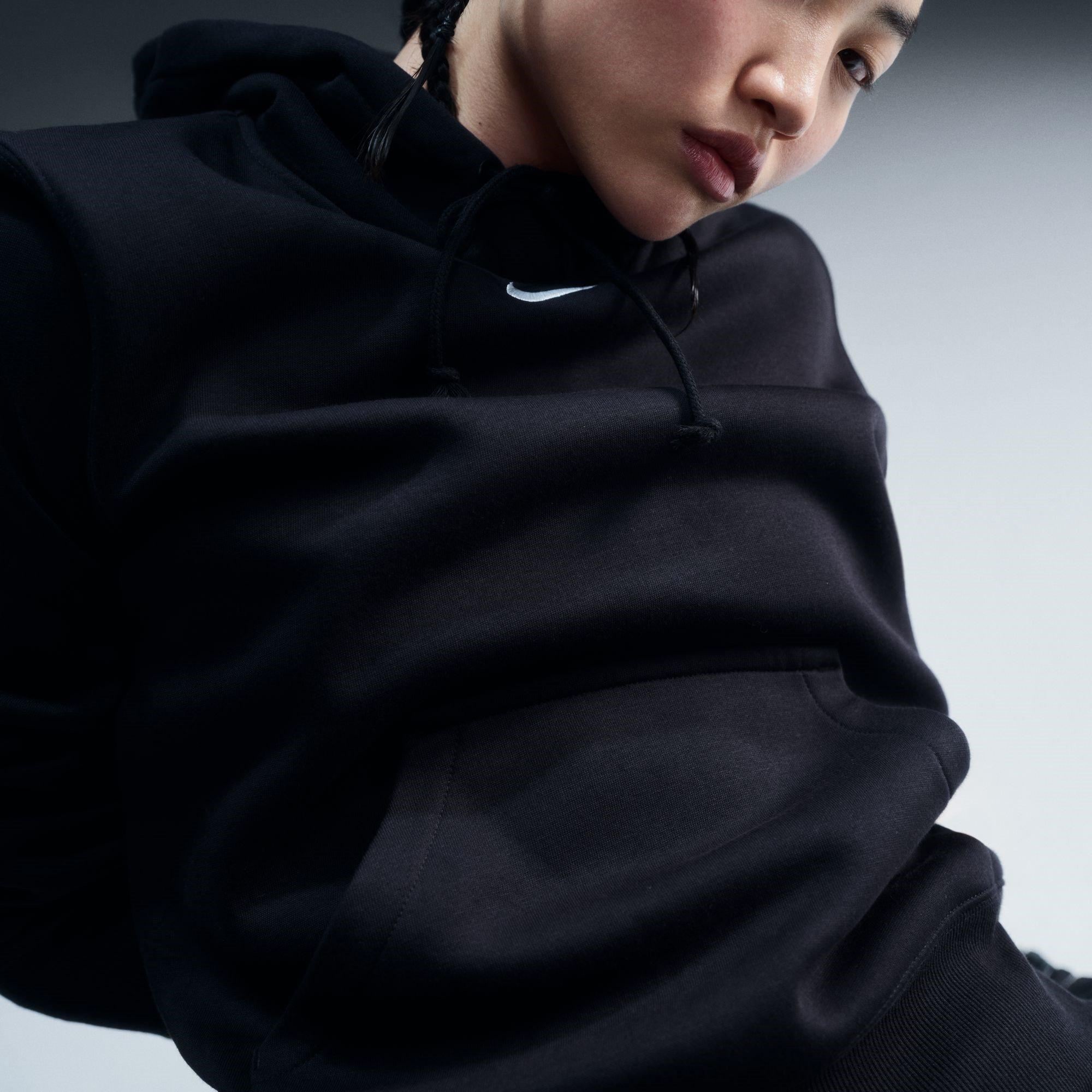 Schwarz/Weiß - Nike - Sportswear Phoenix Fleece Women's Pullover Hoodie - 7