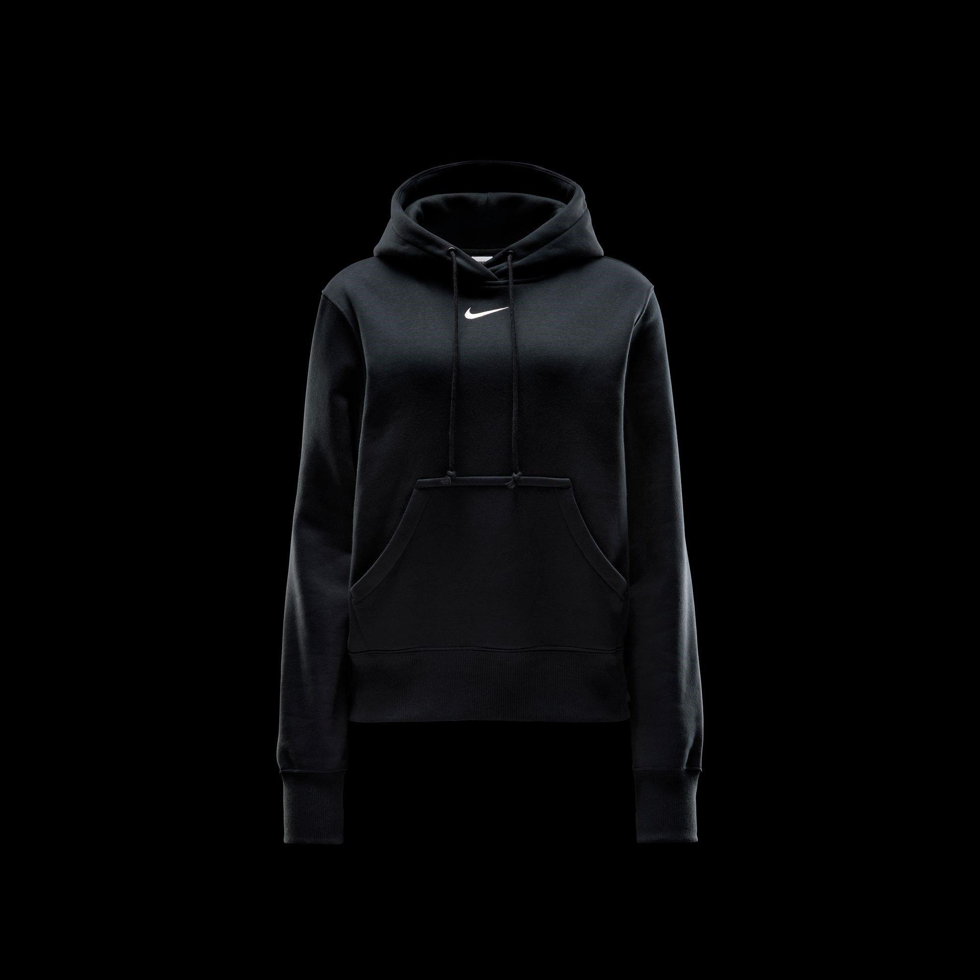 Schwarz/Weiß - Nike - Sportswear Phoenix Fleece Women's Pullover Hoodie - 9