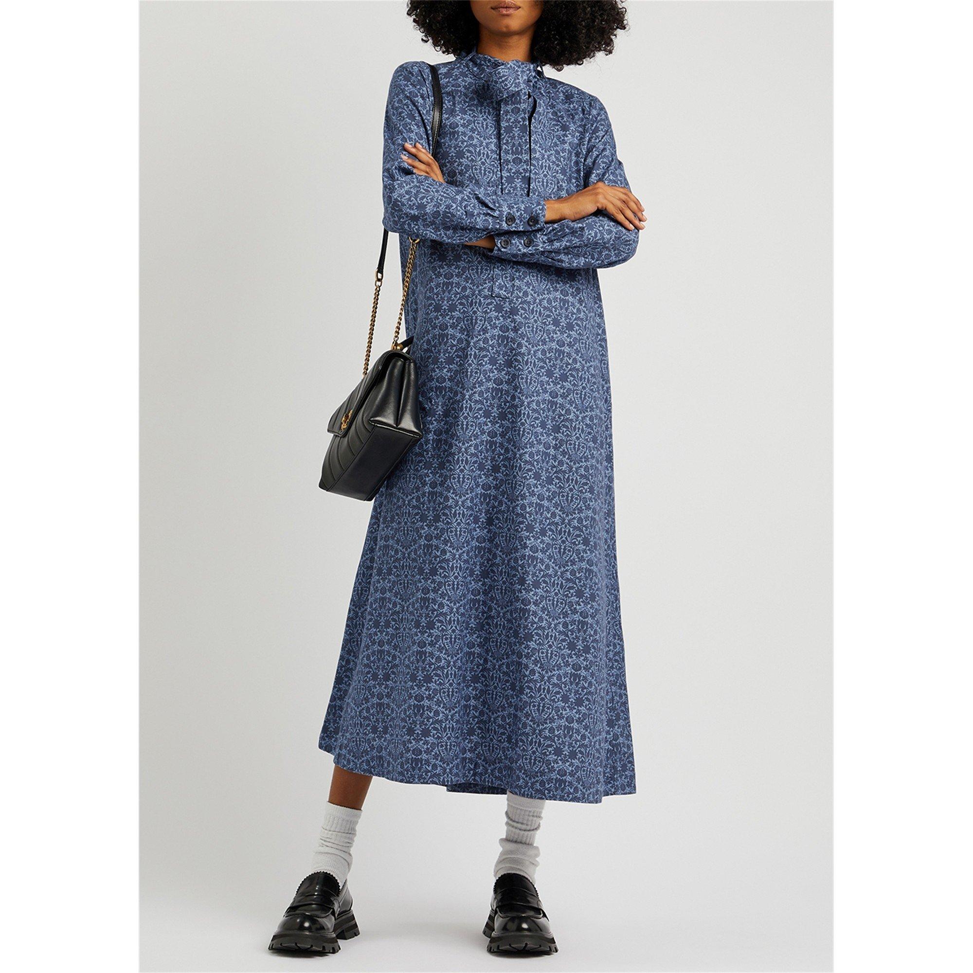 BLUE AND OTHER - APOF - LD LS ALBERTE DRESS W BELT - 5