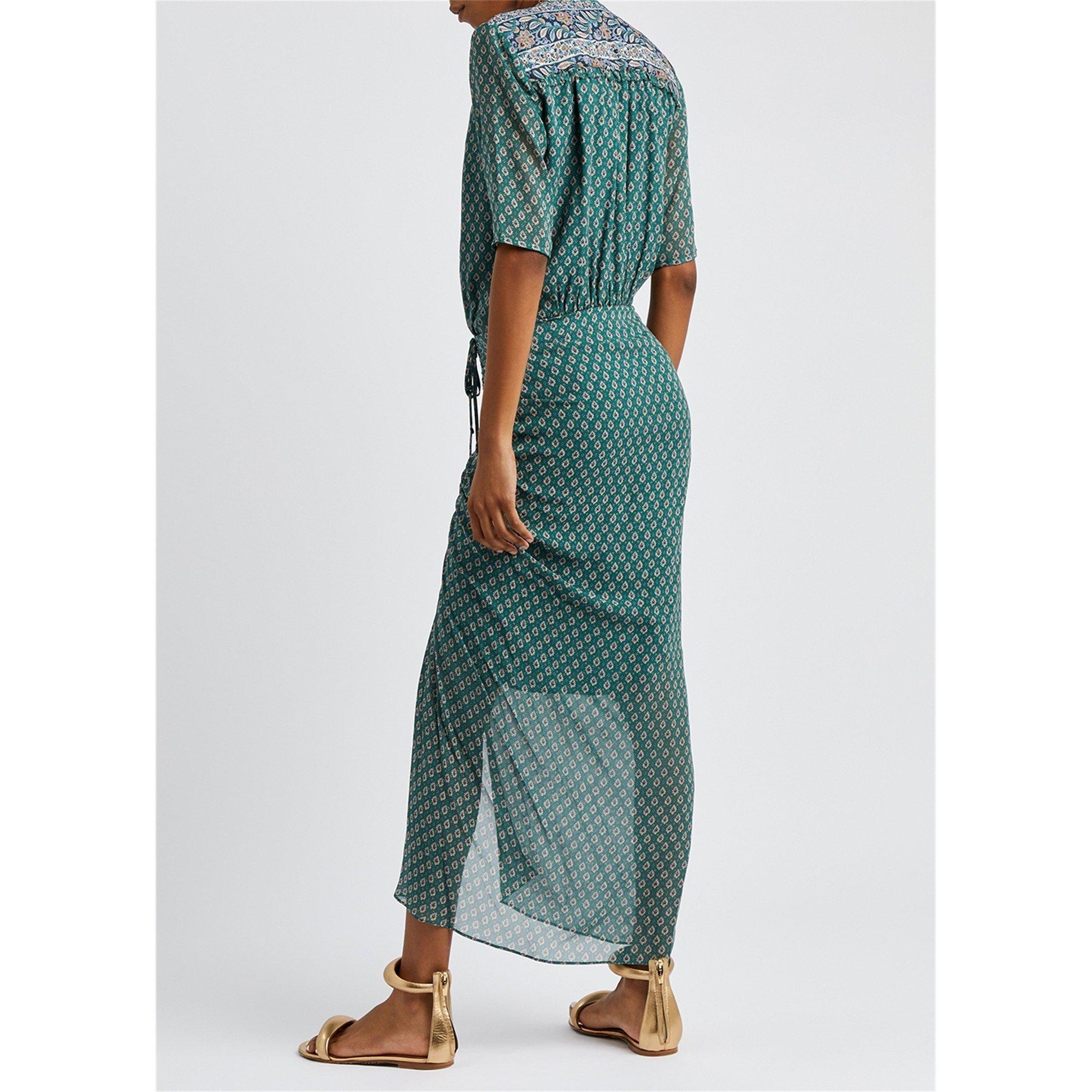 GREEN AND OTHER - Veronica Beard - LD SS MARIPOSA RUCHE SPLIT DRS - 3