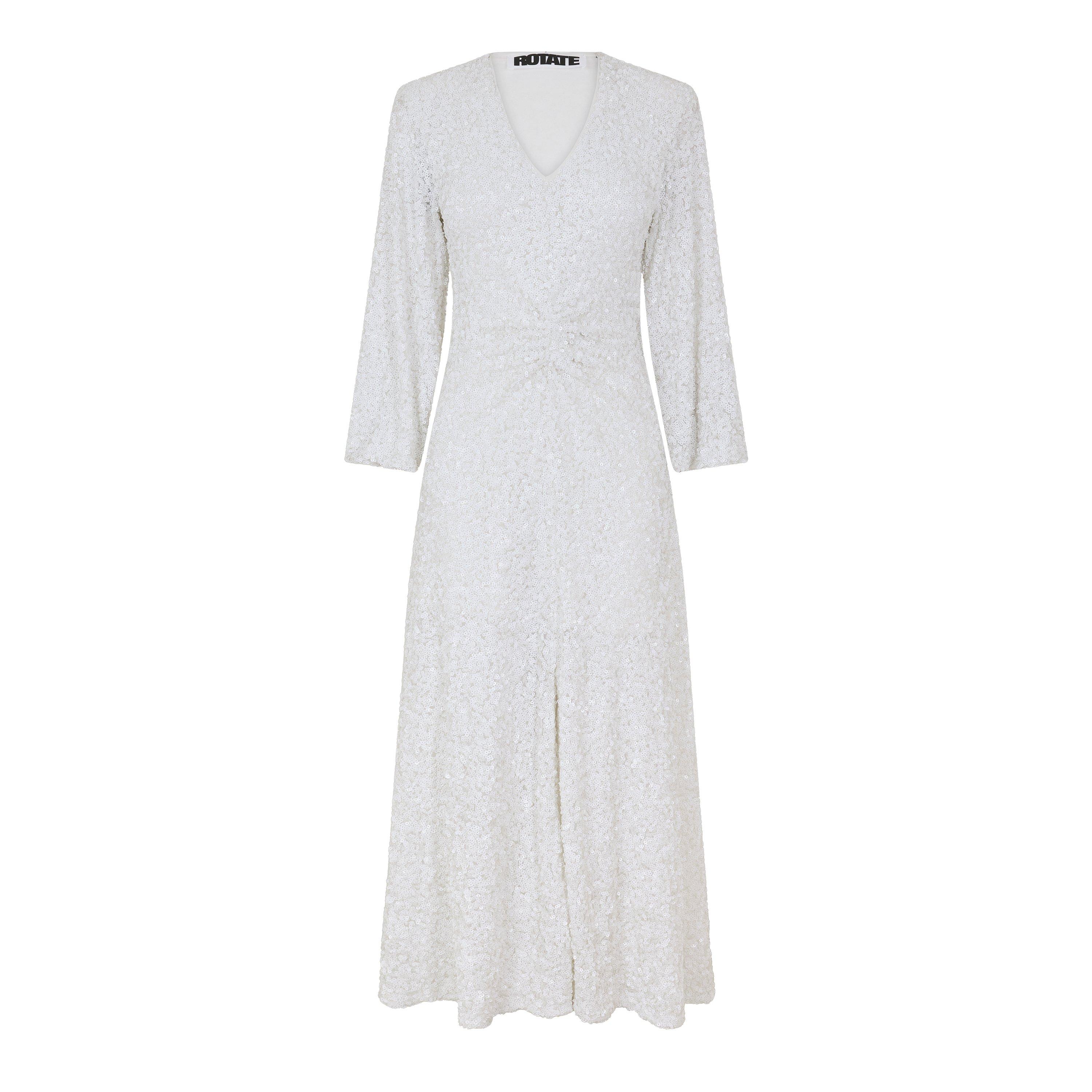 WHITE - Rotate - Women's Sirin Sequin Maxi Dress - 1