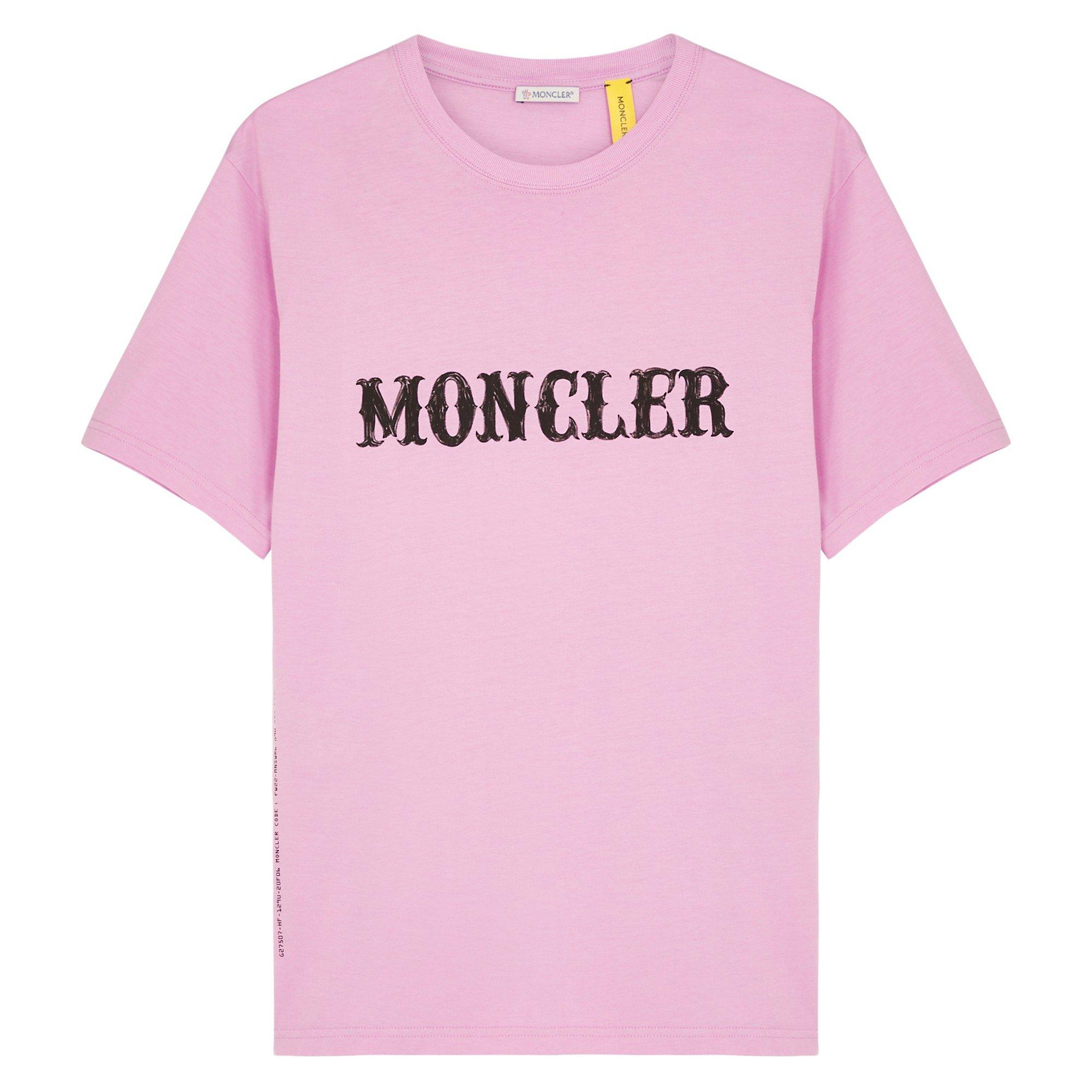 PINK - Moncler - LOGO SS TSHIRT - 1
