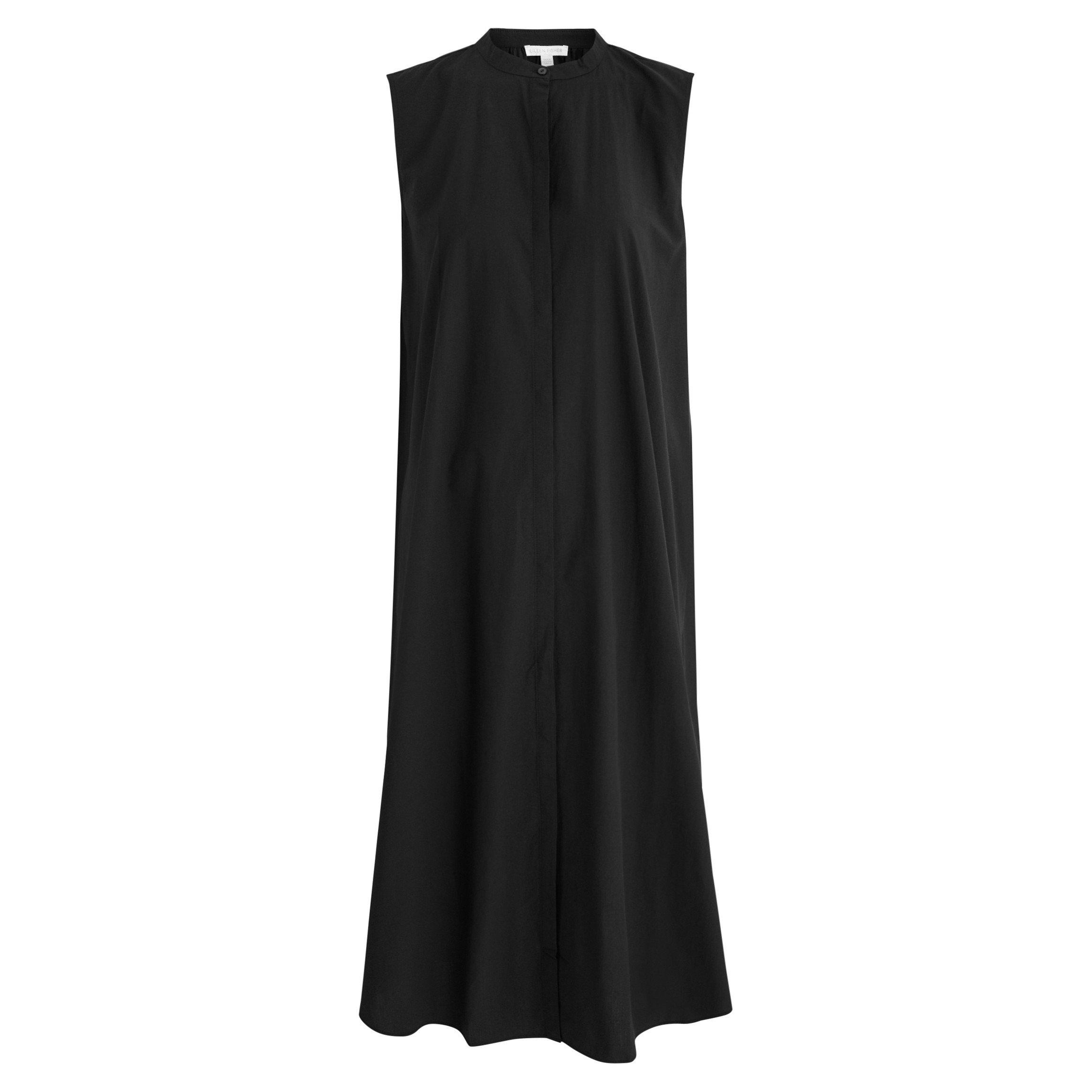 BLACK - Eileen Fisher - T CREW NECK BOX TOP