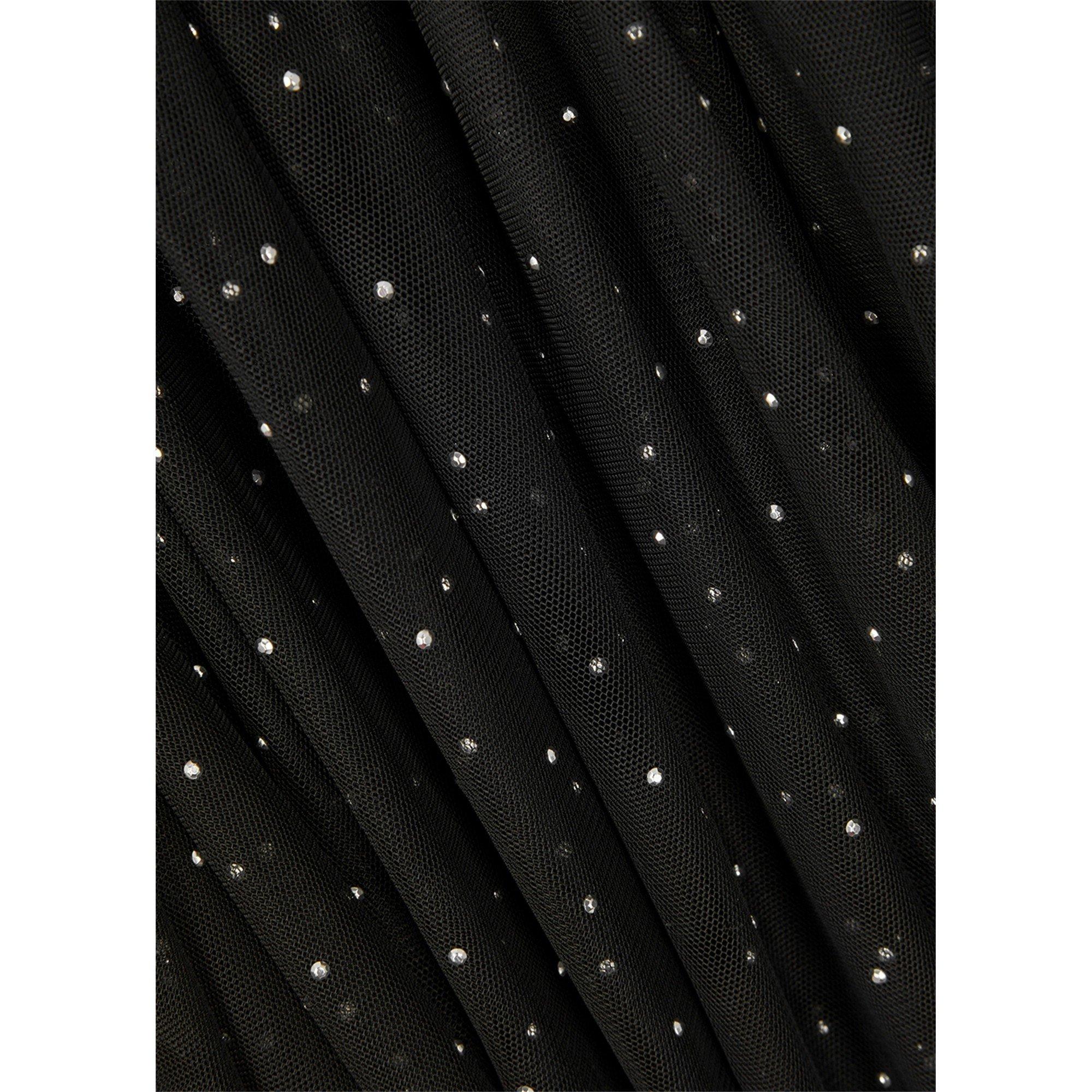 BLACK - Rebecca Vallance - LD LS ALYSSA SHEER MIDI DRESS - 4