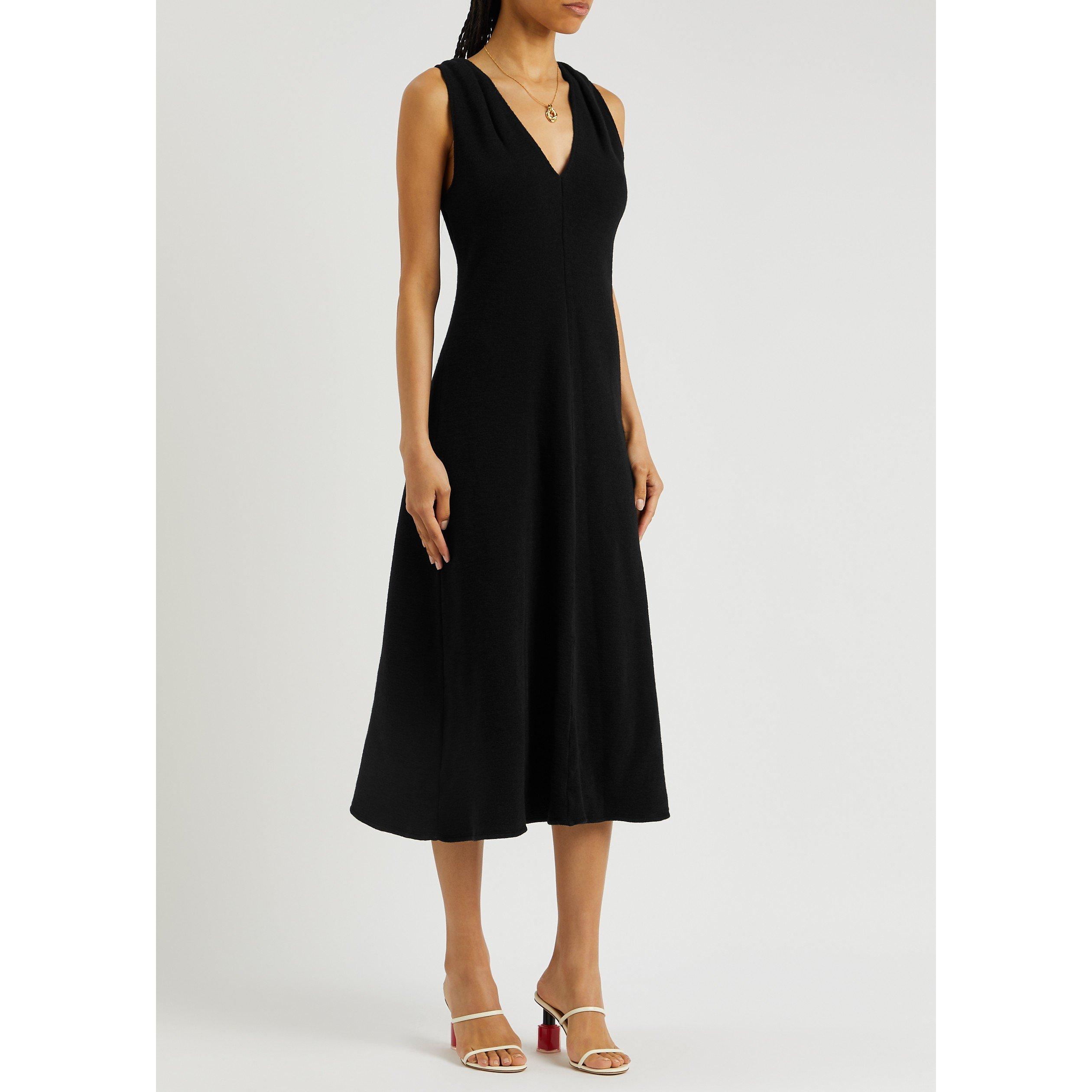 BLACK - Vince - LD SS LEAN HALTER V-NK DRESS - 2