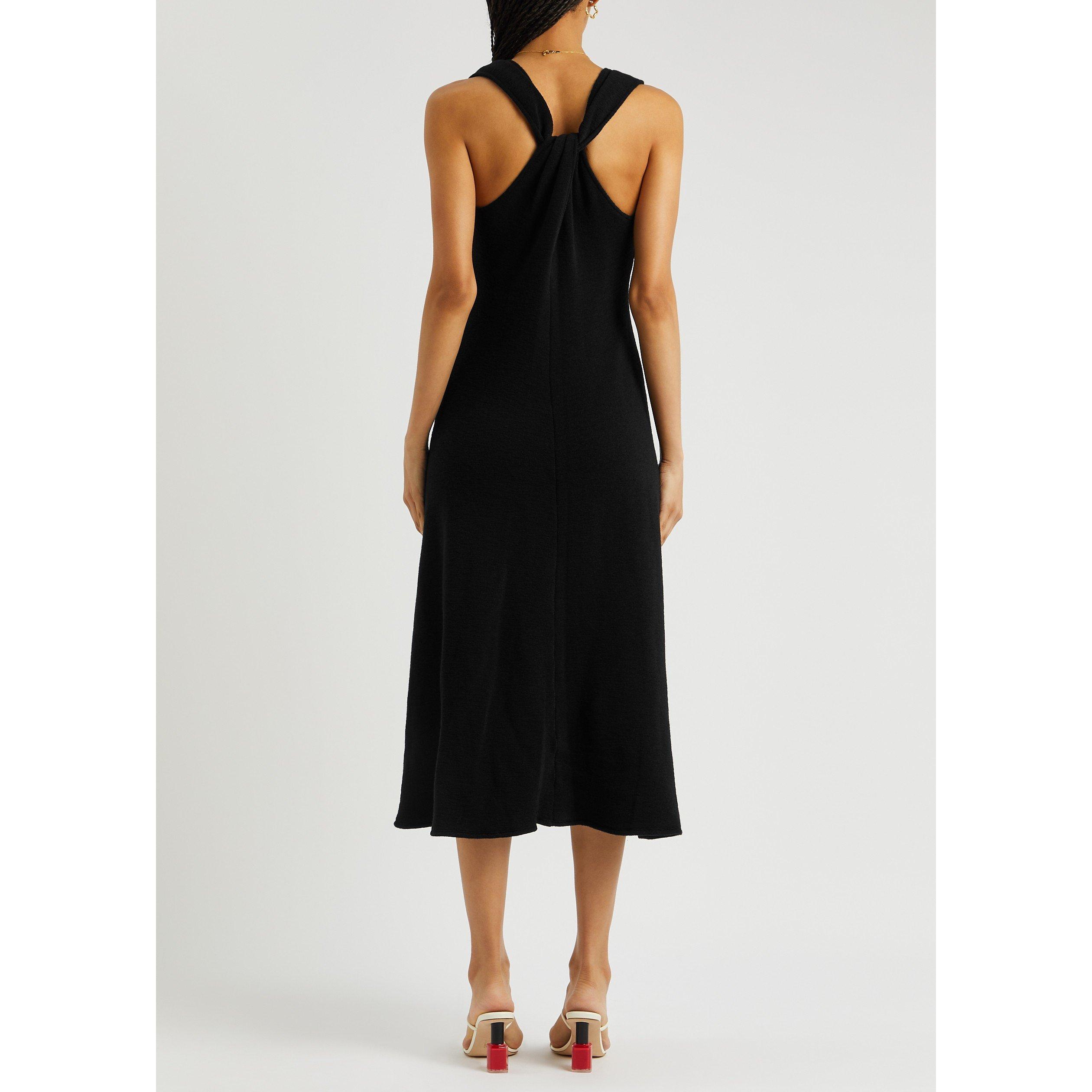 BLACK - Vince - LD SS LEAN HALTER V-NK DRESS - 3