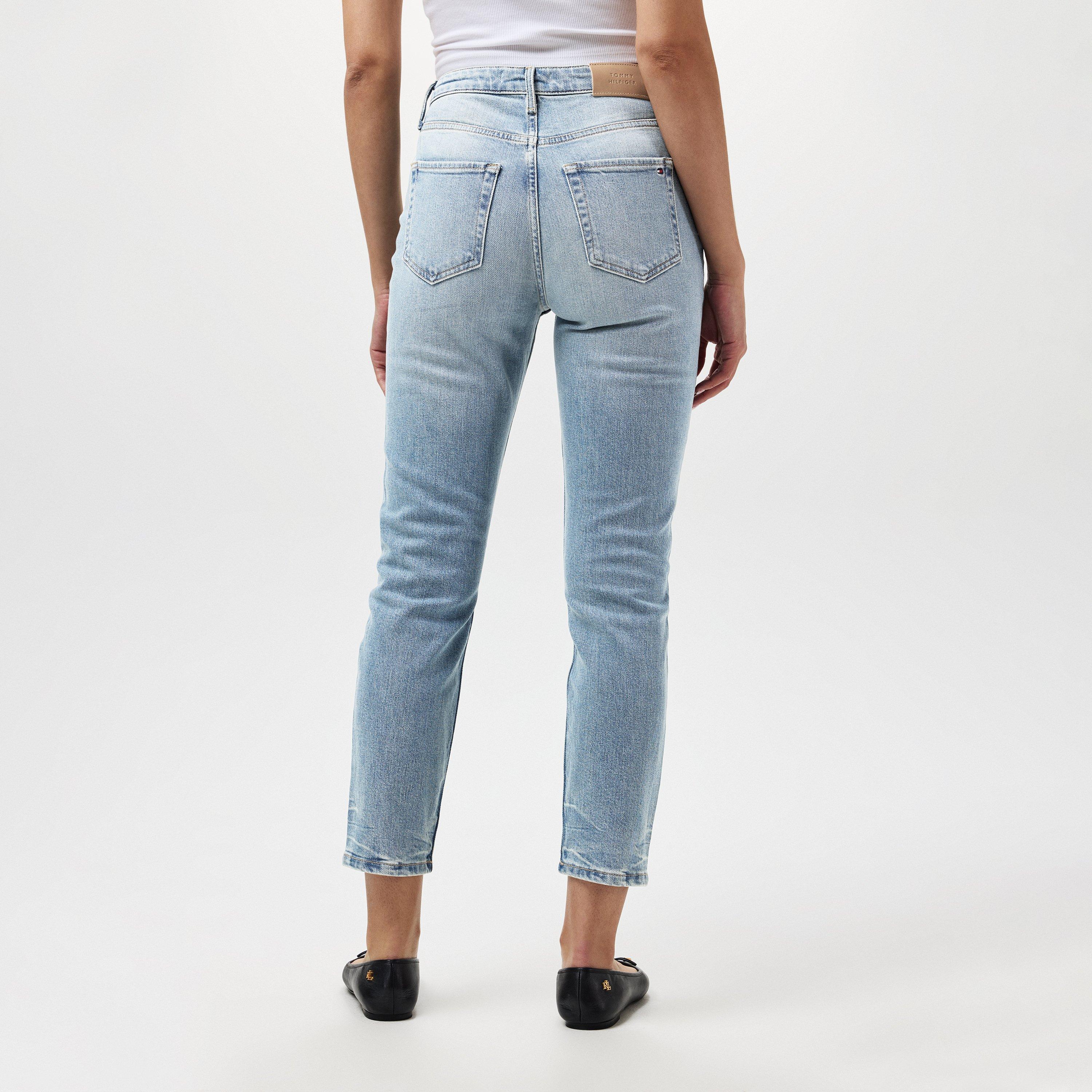 Ash - Tommy Hilfiger - Women's High Rise Faded Slim Fit Jeans - 3