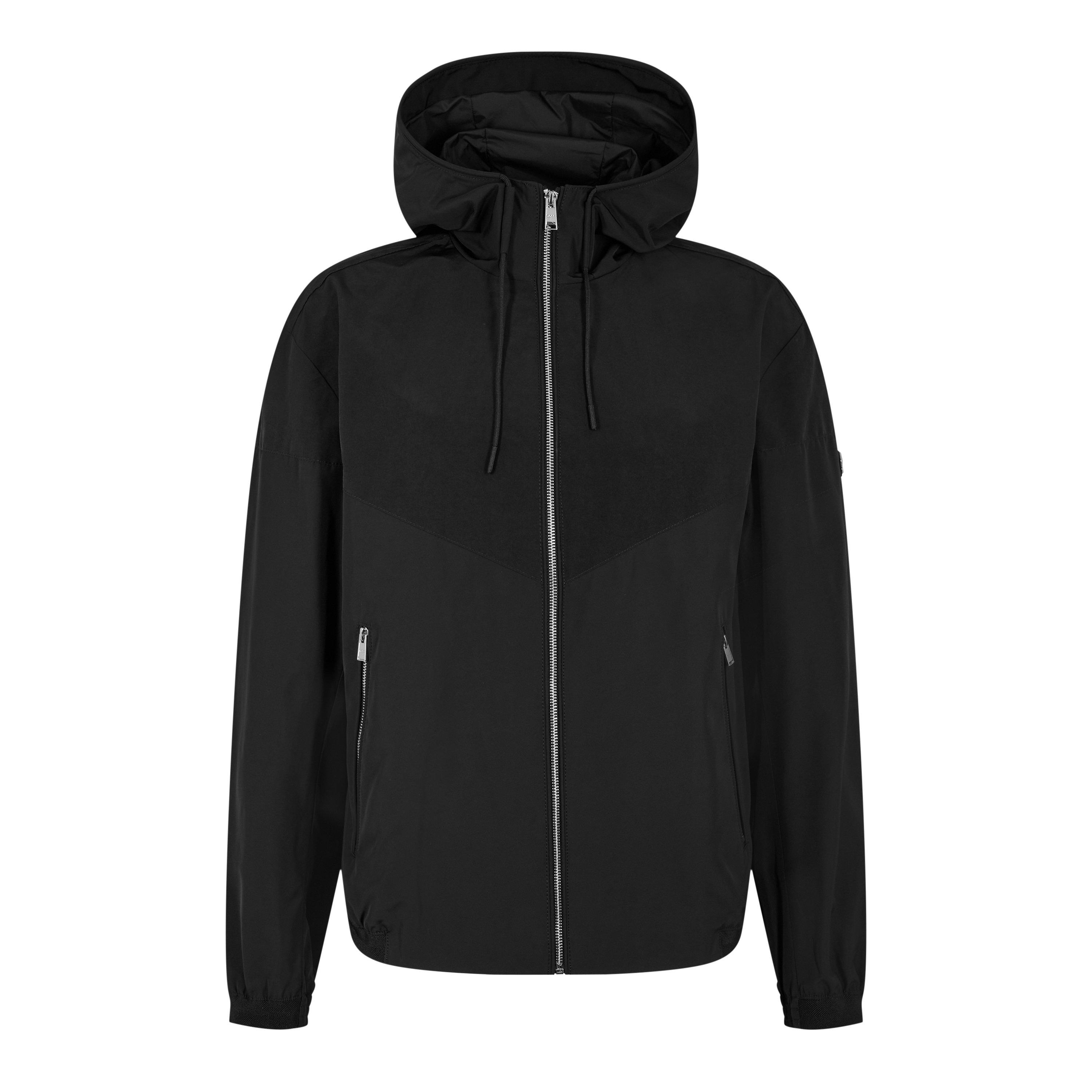 Black 001 - Boss - Men's H-Cireno2 Water Resistant Rain Anorak - 1