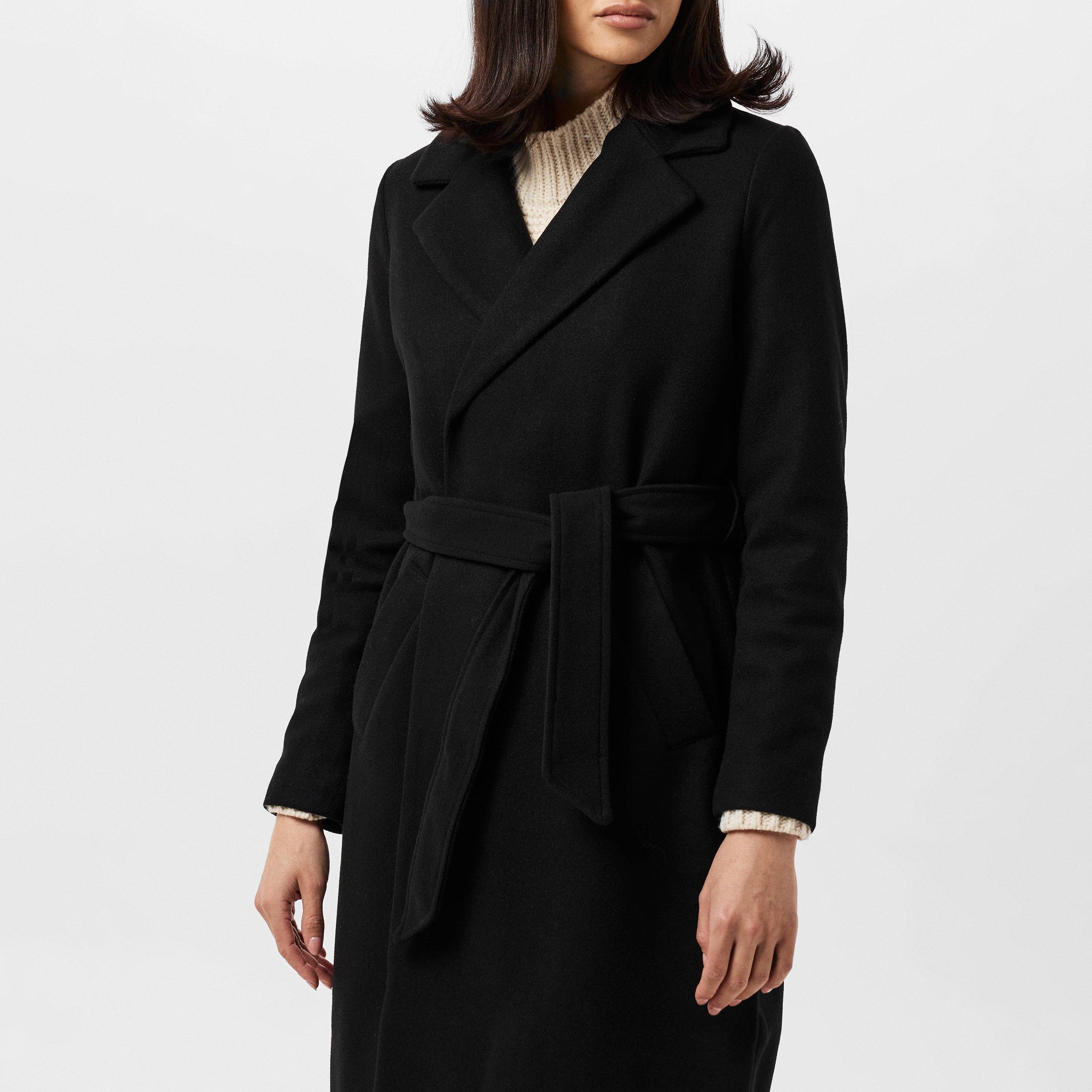 Schwarz - Vero Moda - Women's Fortune Water Resistant Long Overcoat - 3