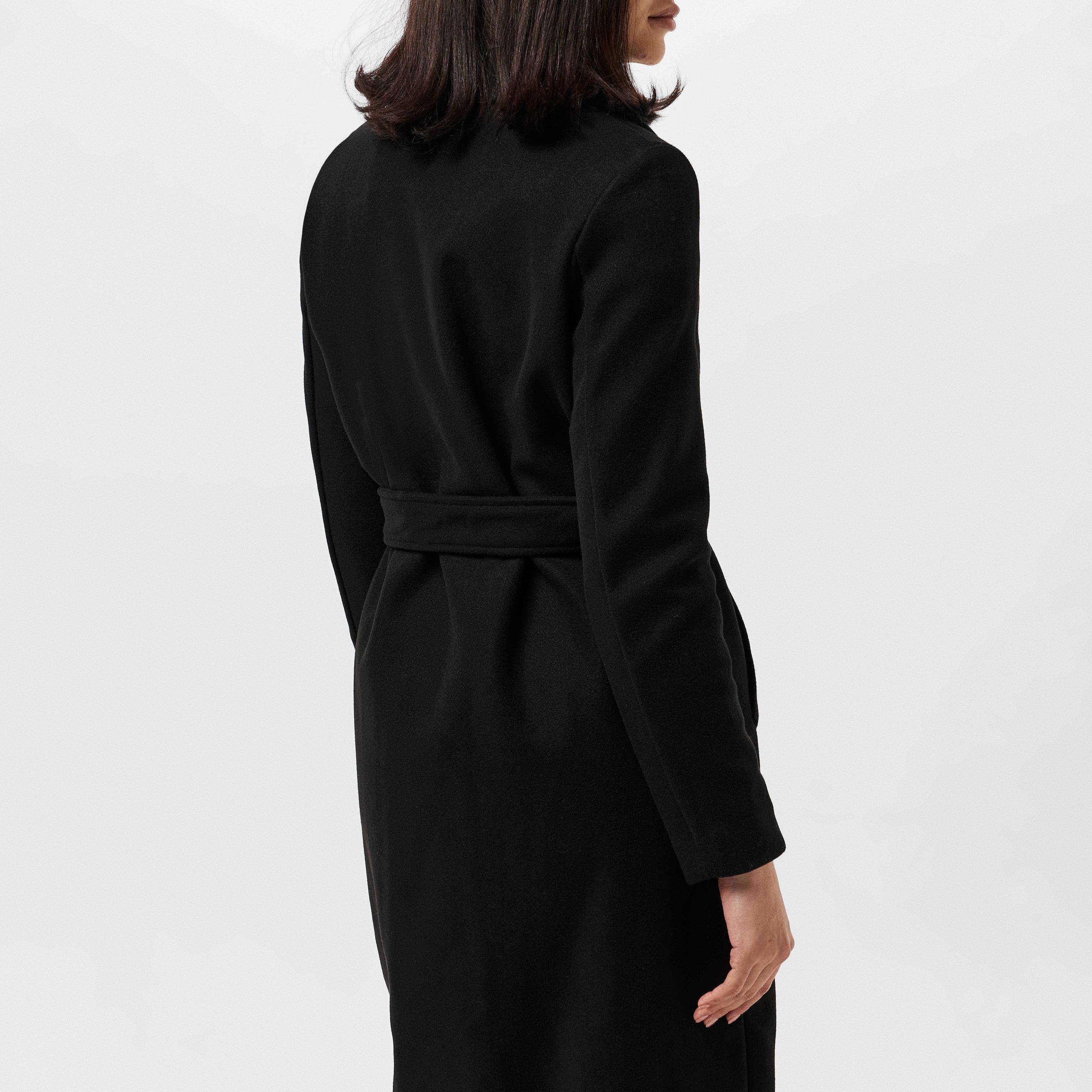 Schwarz - Vero Moda - Women's Fortune Water Resistant Long Overcoat - 4