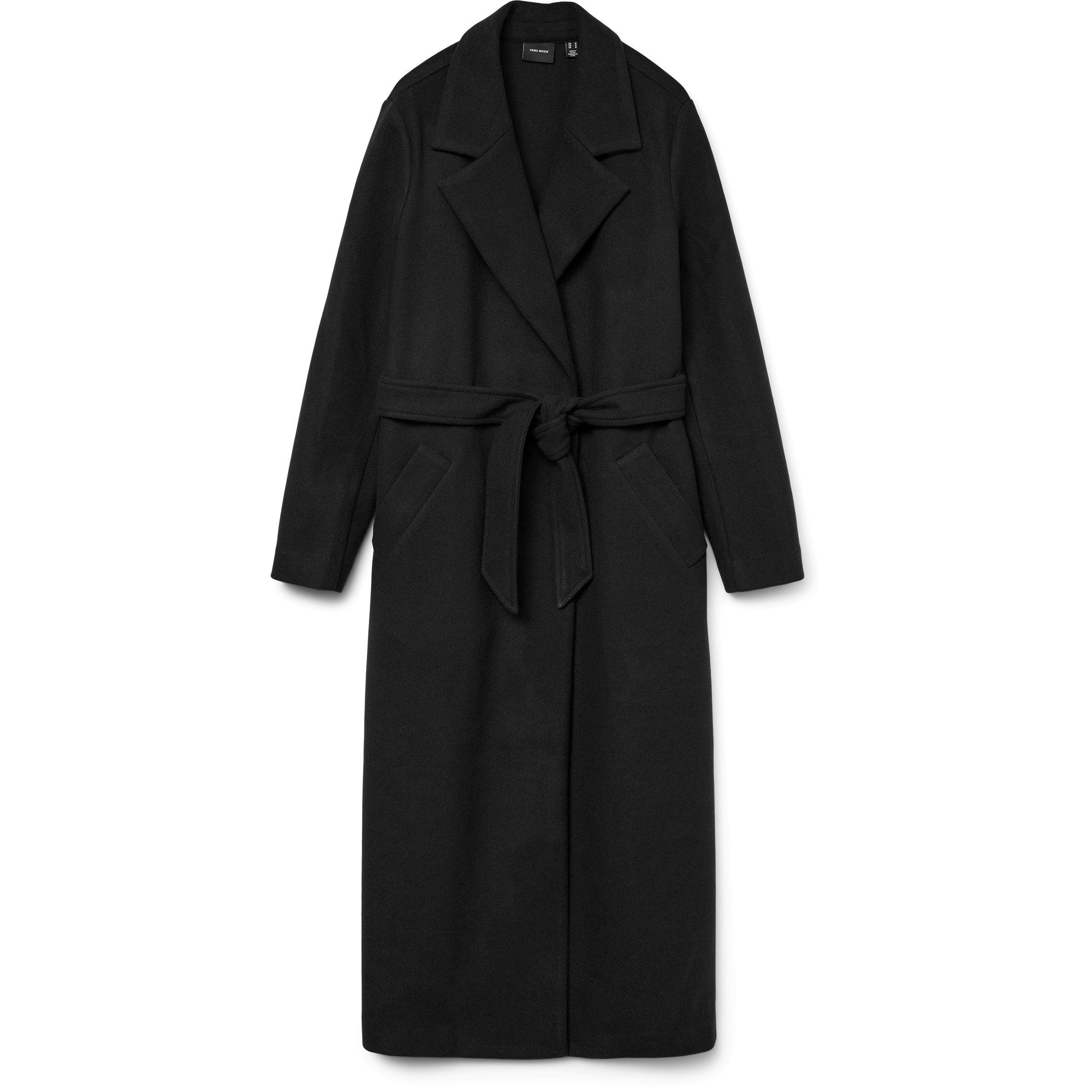 Schwarz - Vero Moda - Women's Fortune Water Resistant Long Overcoat - 6