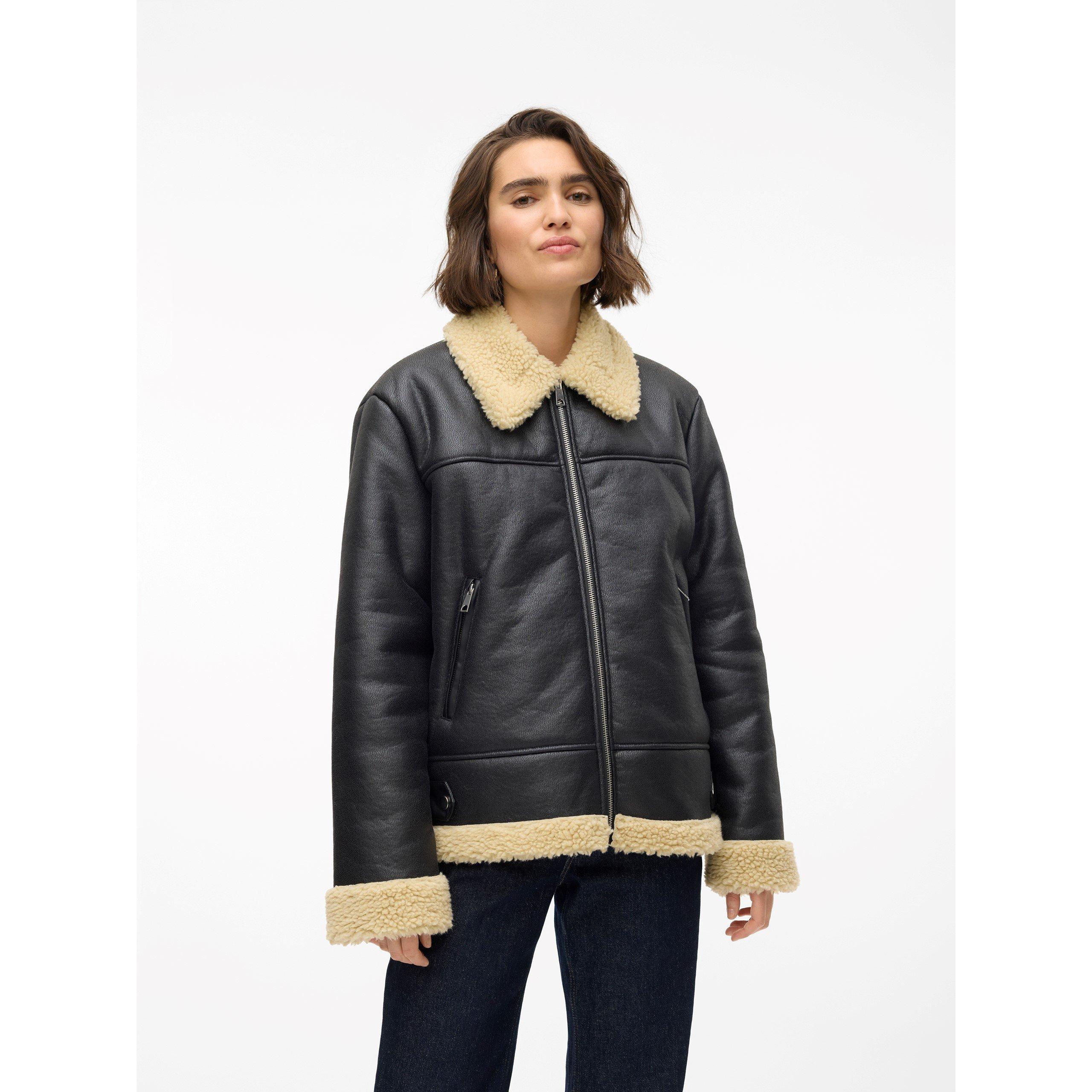 Schwarzer Haferbrei - Vero Moda - Women's Kay Aviator Jacket - 2