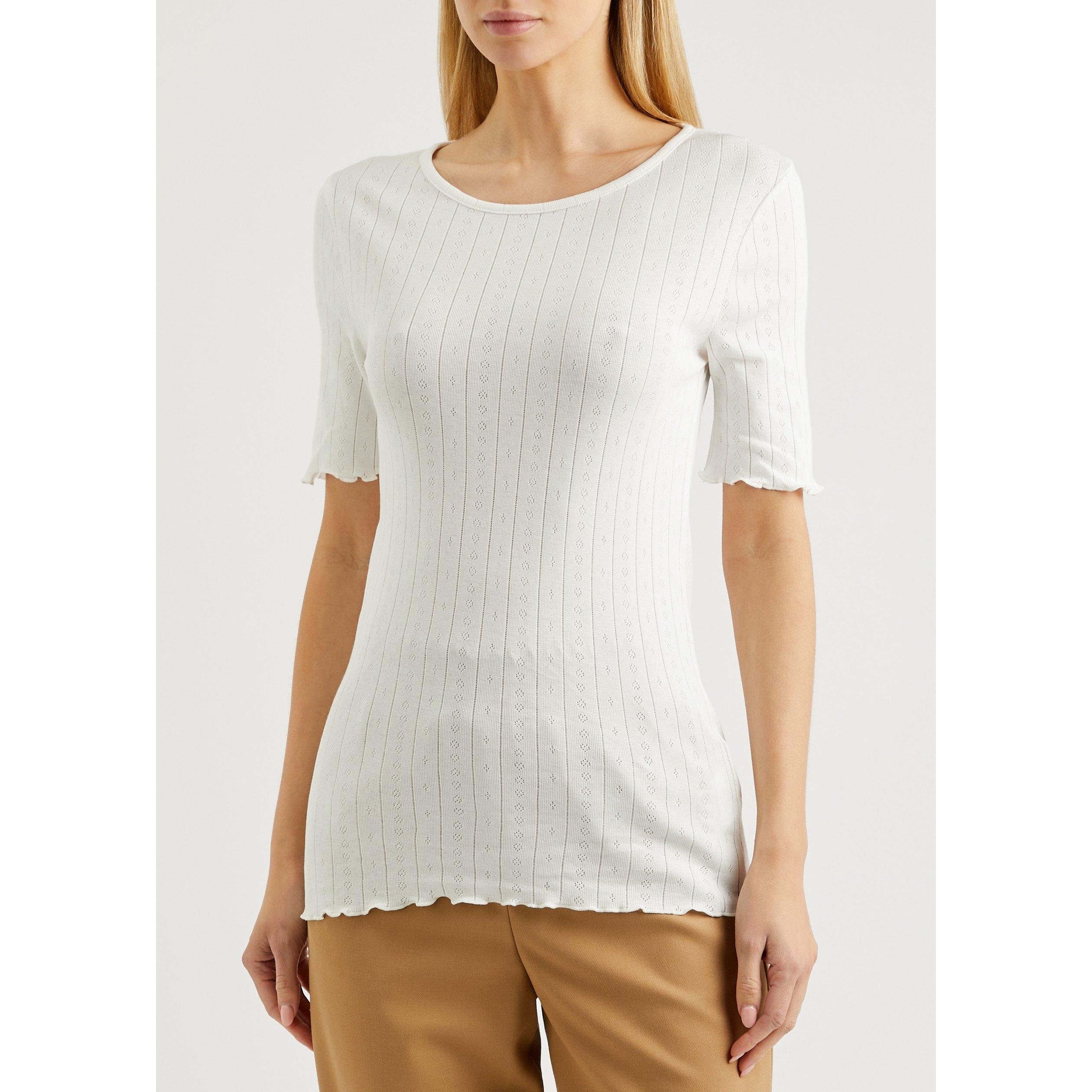 OFF WHITE - Skall Studio - T SS EDIE POINTELLE TEE09 - 2
