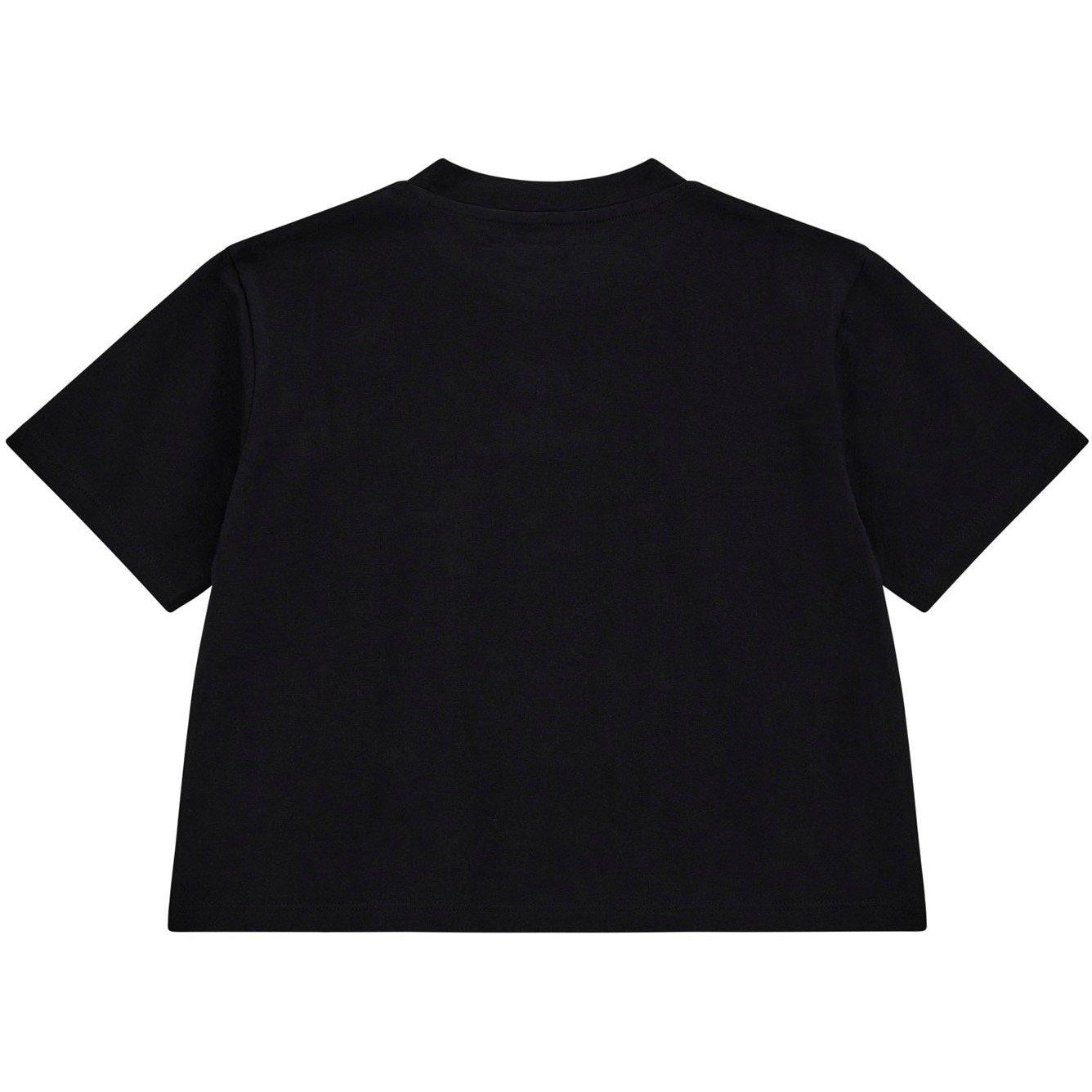 Black A996 JBLK - Guess - Kids' Short-Sleeve Crop Top - 2