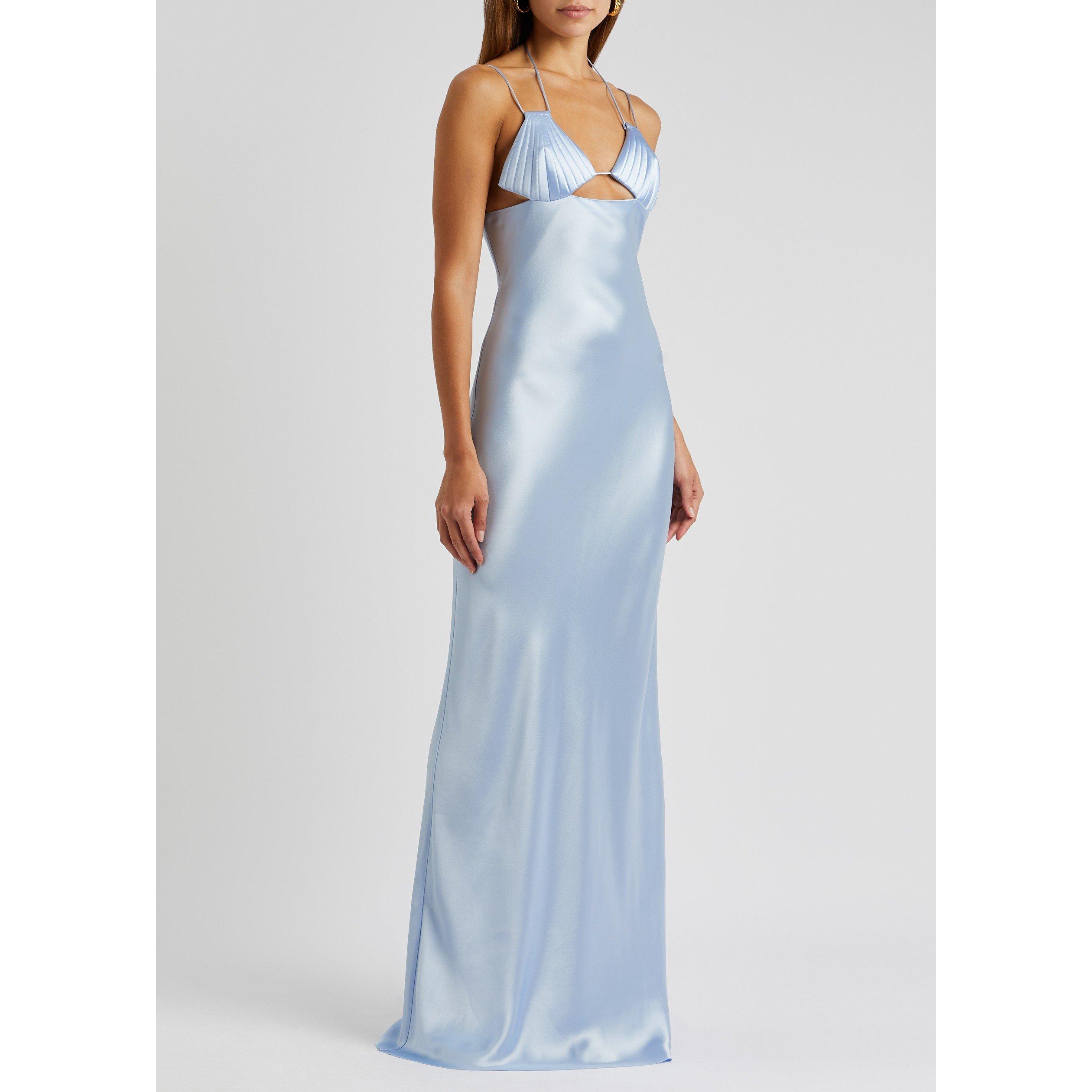 LIGHT BLUE - BEVZA - LD MERMAID SEASHELL CUP LONG D - 5