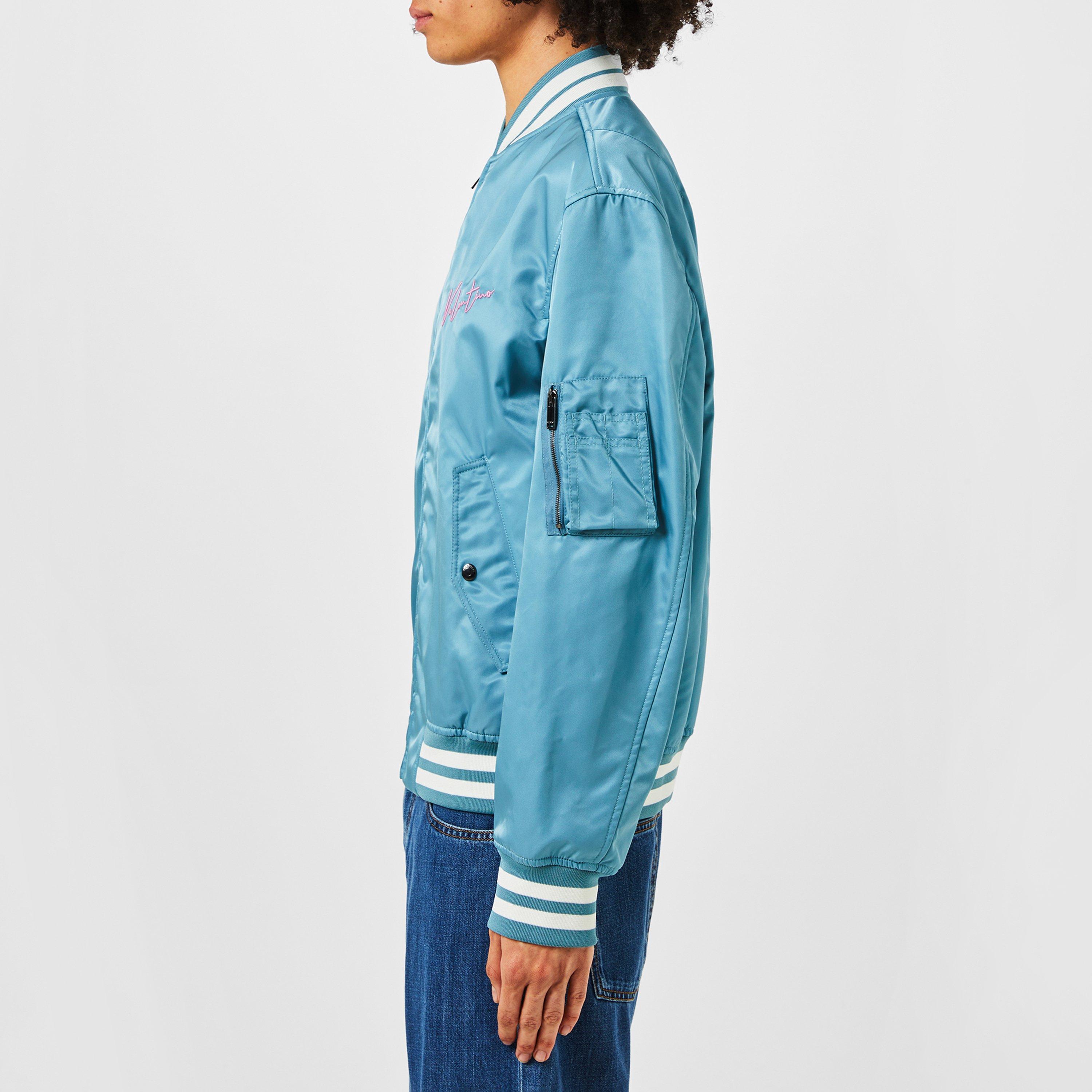 Stone - Valentino - Men's  Embroidered Long Sleeve Bomber Jacket - 2