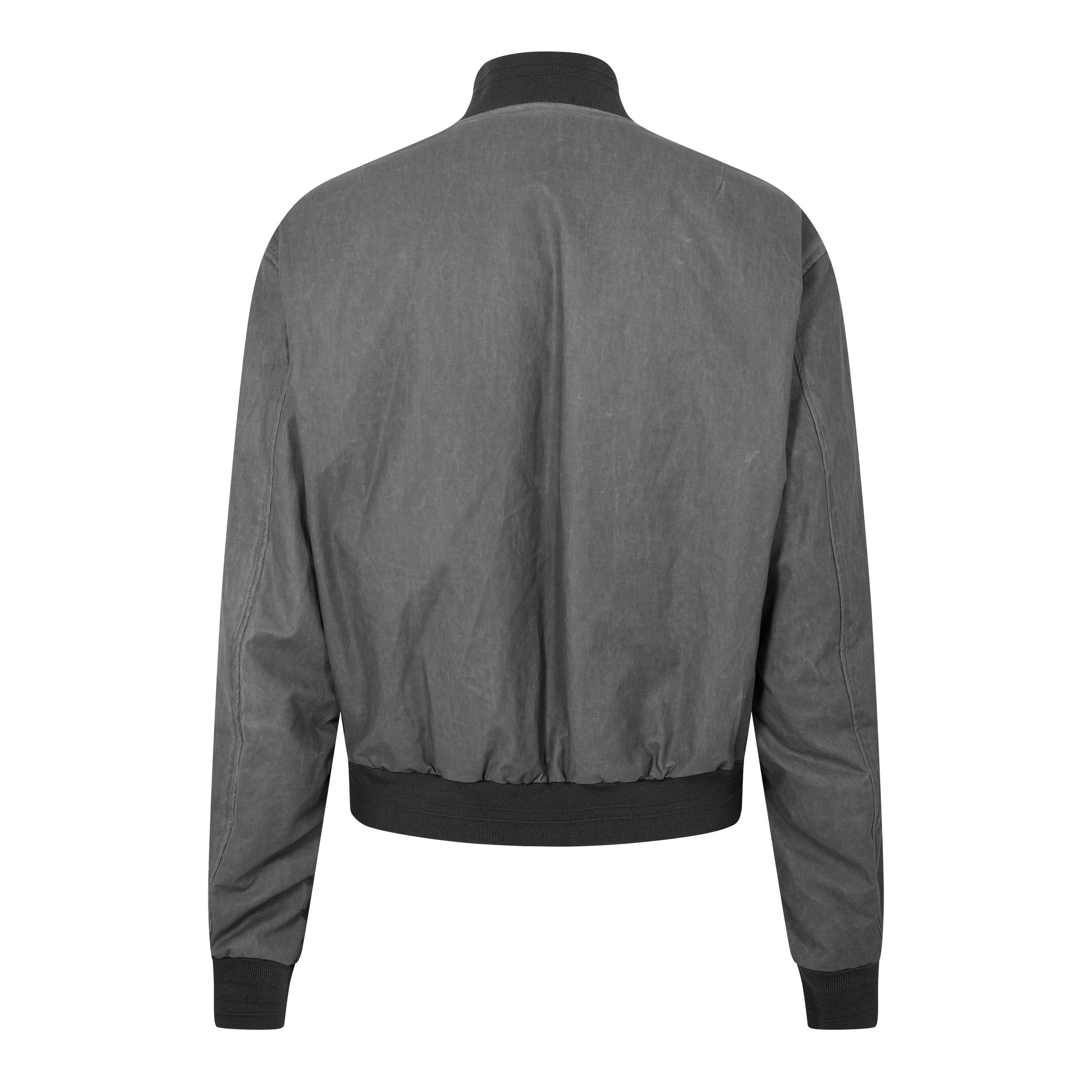 Grey - Dolce and Gabbana - Men's Classic Flight Cotton Linen Long Sleeve Bomber Jacket - 6