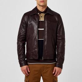 Dolce and Gabbana Cracked Leather Jacket