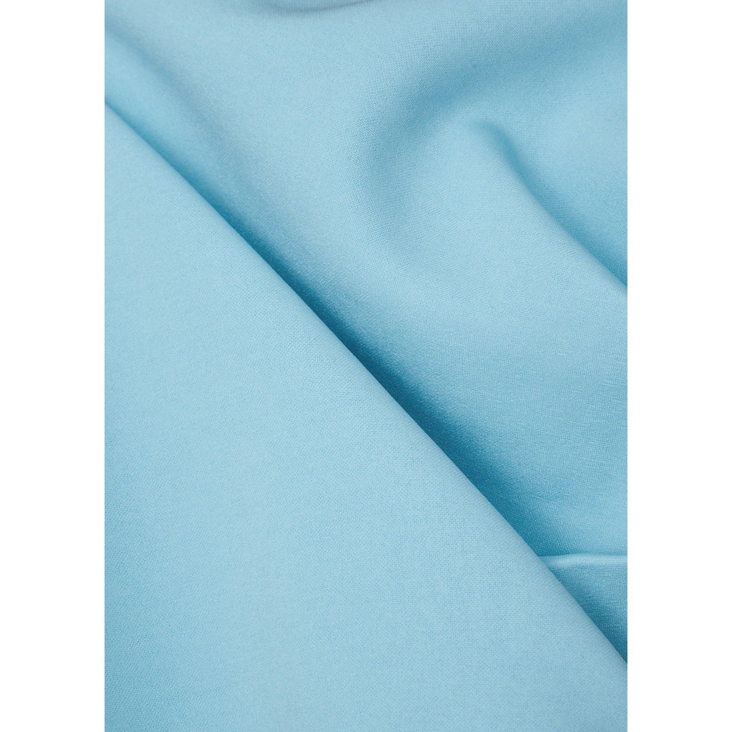 LIGHT BLUE - Misha - LD DELANCEY BONDED MIDI DRESS - 4