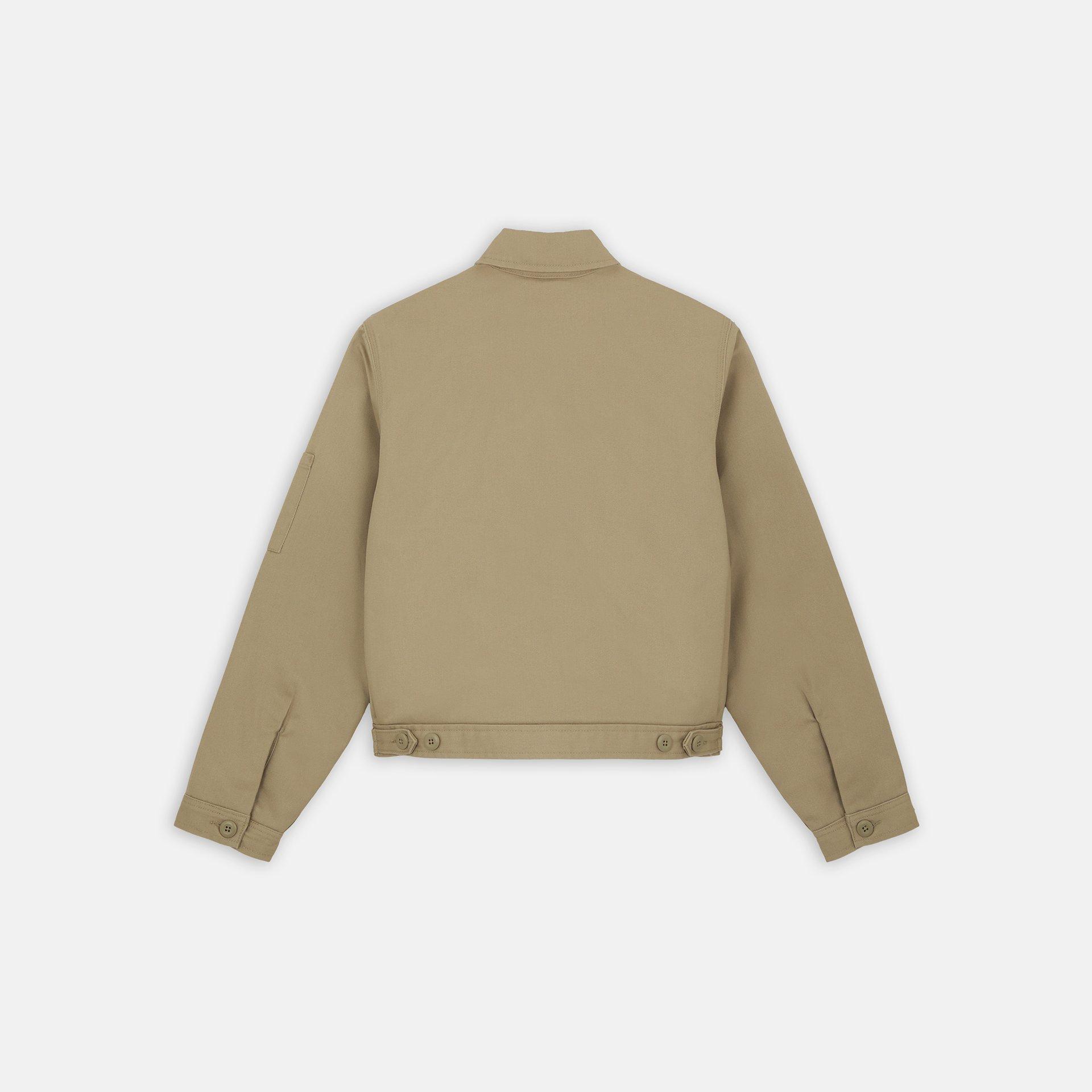 KHAKI - Dickies - Unlined Eisenhower Cropped Long Sleeve Barn Jacket - 5