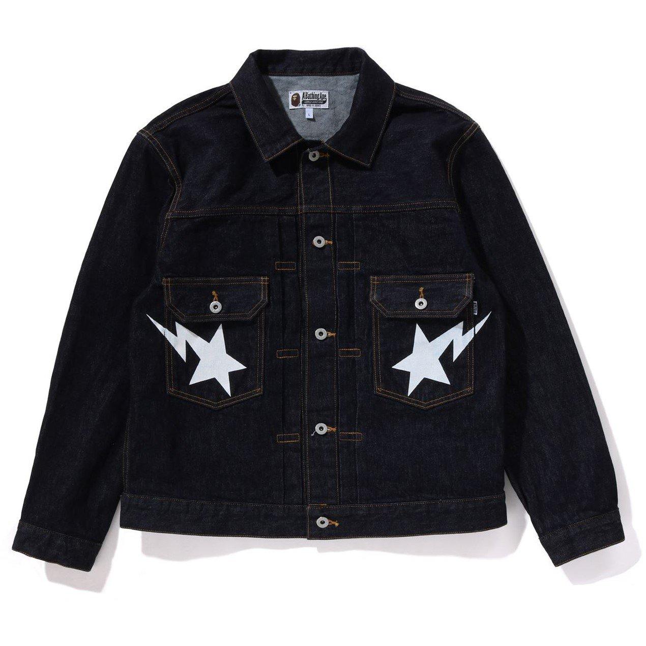 Indigo - A Bathing Ape - Men's Denim Relaxed Fit Overshirt - 5