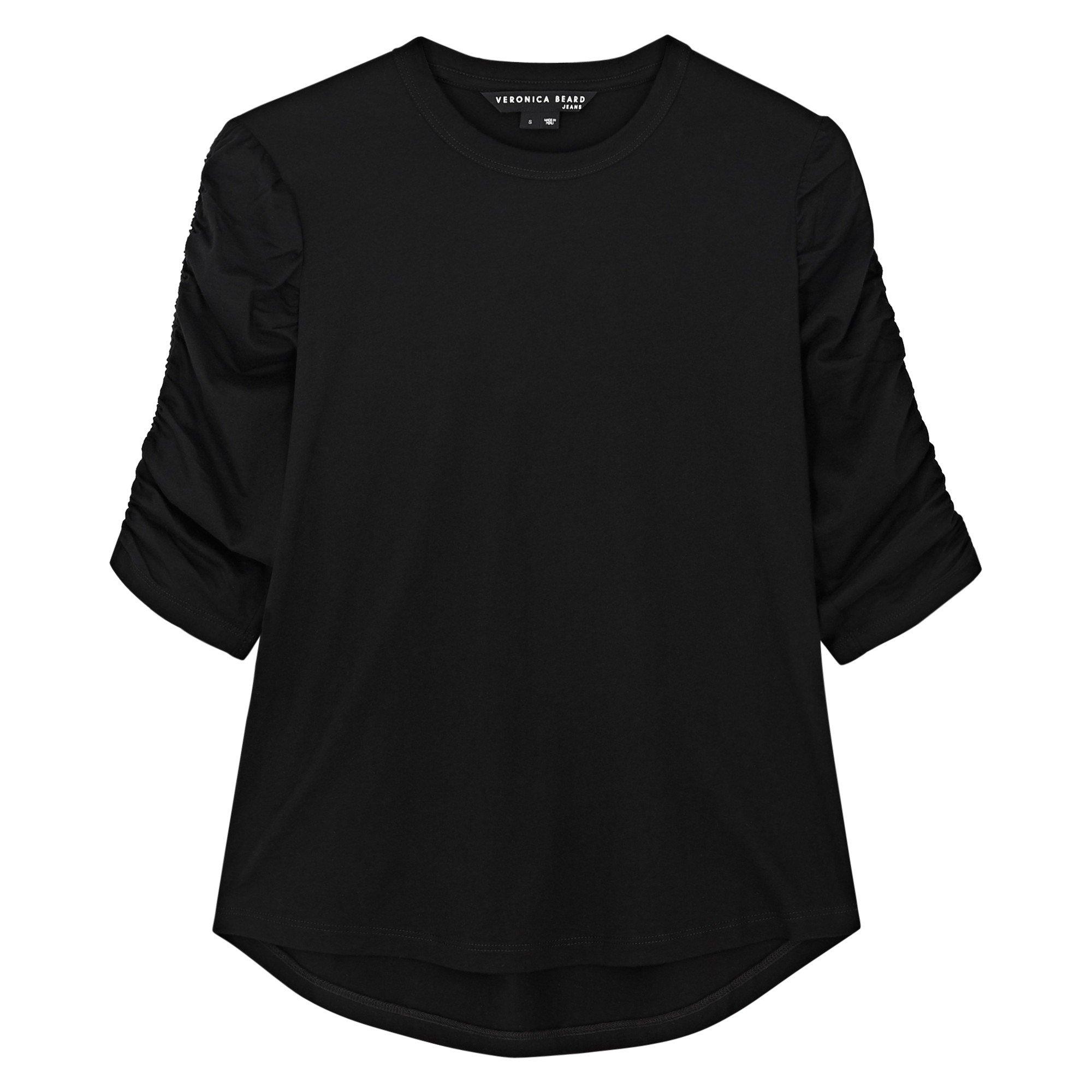 BLACK - Veronica Beard - T SS WALDORF CREW NECKT E
