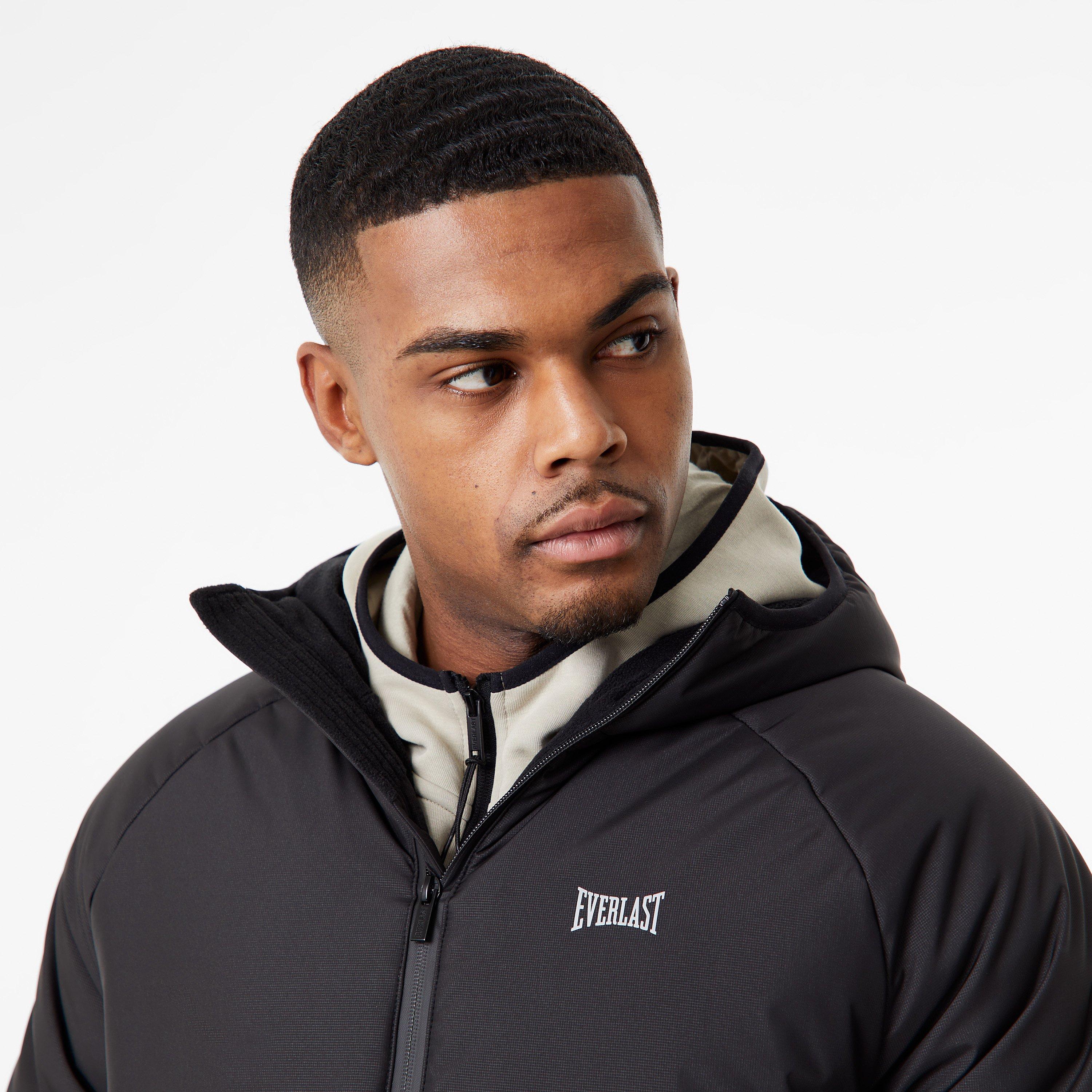 Crna - Everlast - Hooded Water Resistant Windproof Short Puffer Jacket - 3