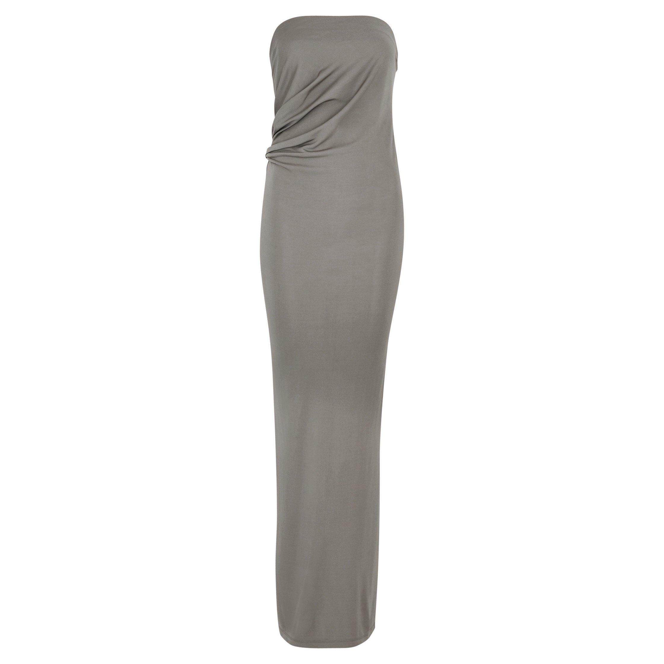 GREY - Christopher Esber - LD STRAPLESS RUCHE DRESS - 1