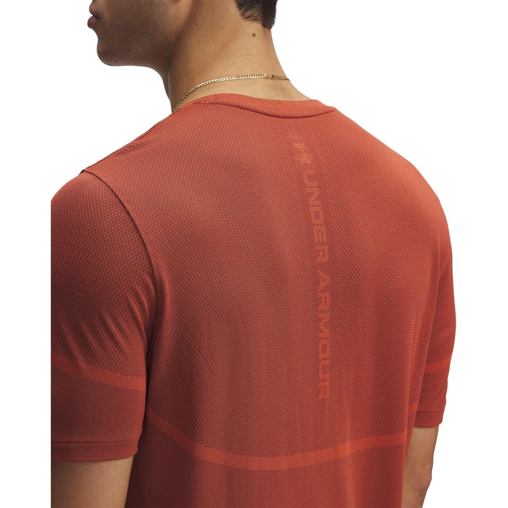 Fire Red - Under Armour - UA Vanish Elite Seamless Short Sleeve Men's - 4