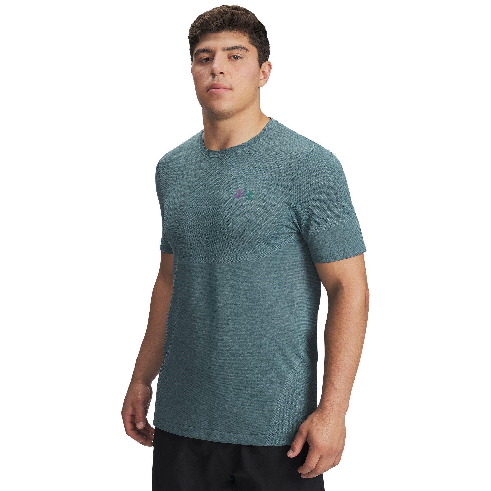 Under Armour Men's Ua Vanish Elite Seamless Short Sleeve - Jasper Blue - XL