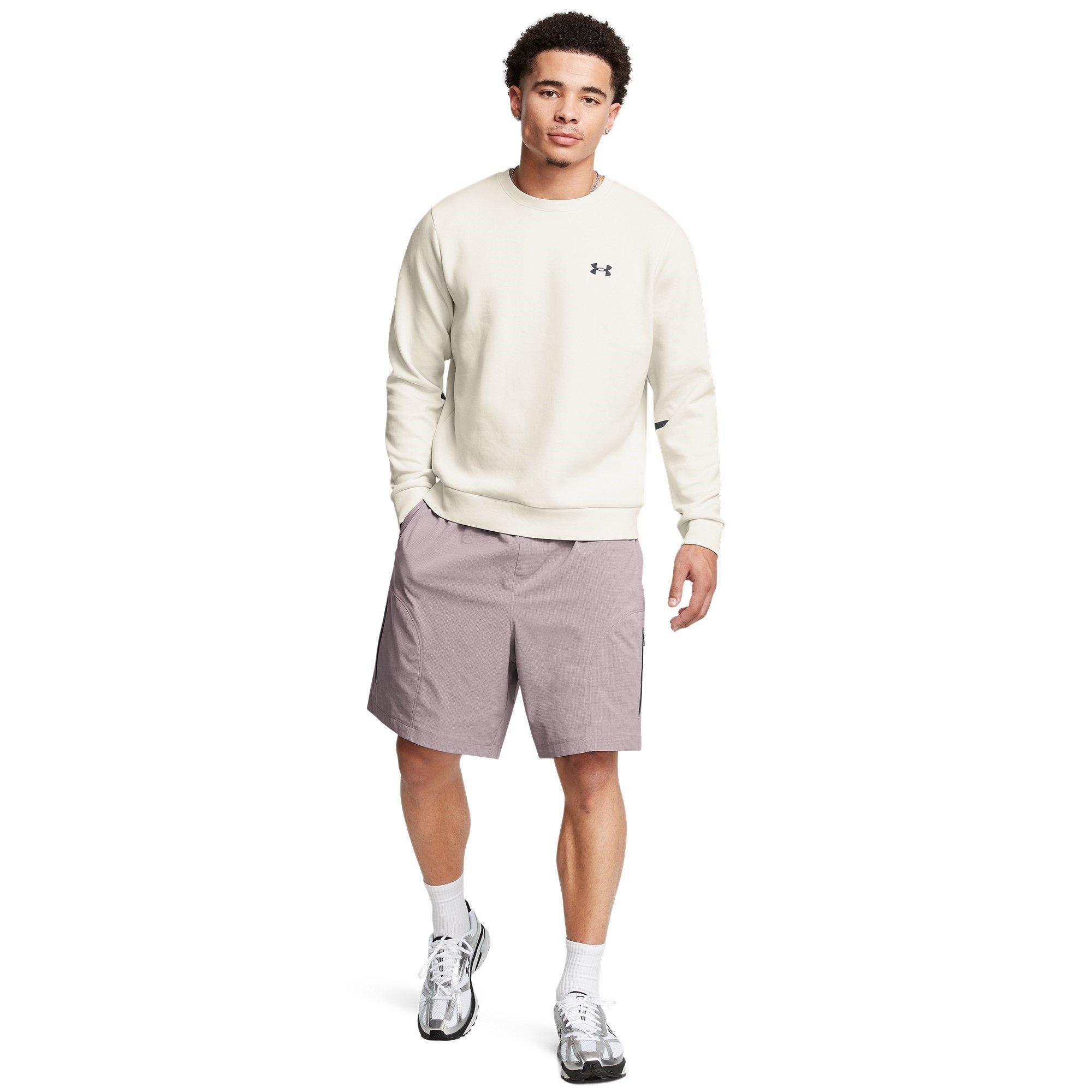 Sum White/Black - Under Armour - Men's Unstoppable Fleece Long-Sleeve T-Shirt - 5