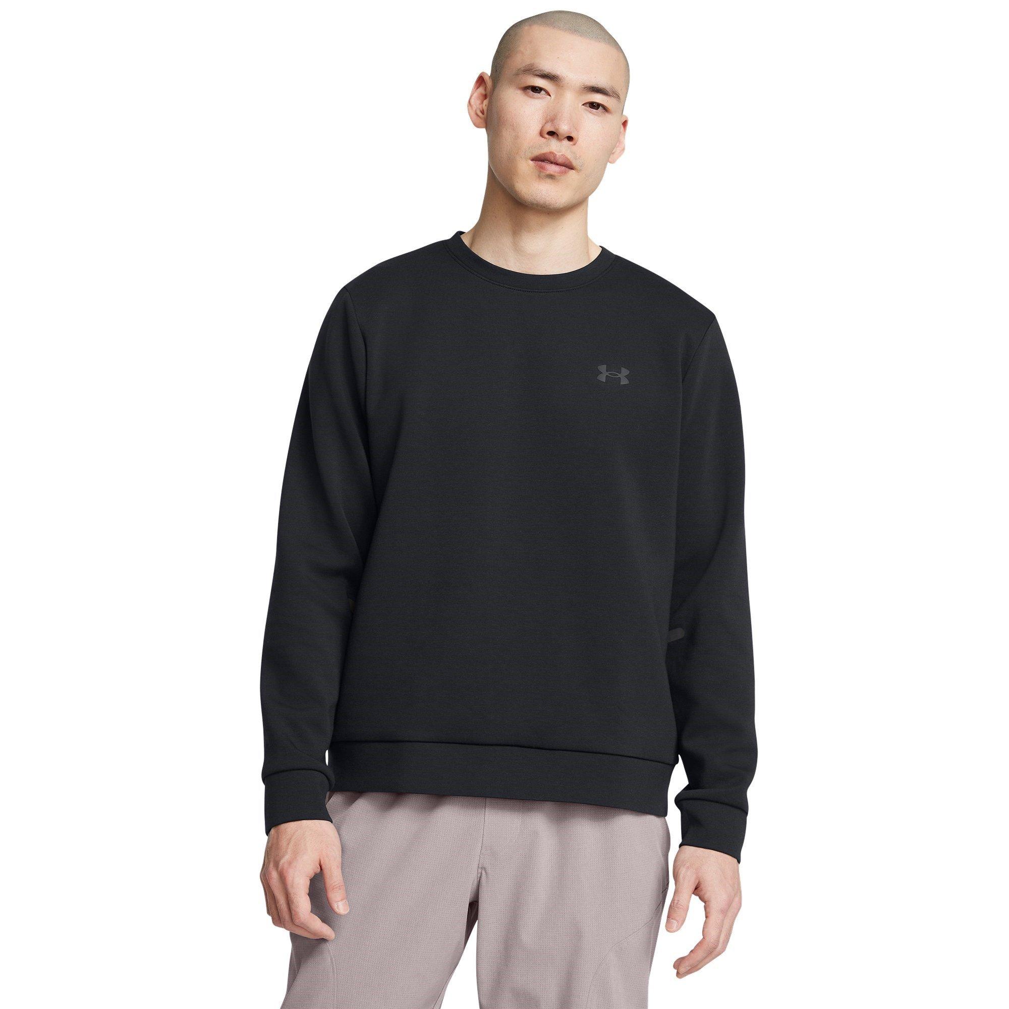 Zwart - Under Armour - Unstoppable Fleece Long-Sleeve T-Shirt - 3