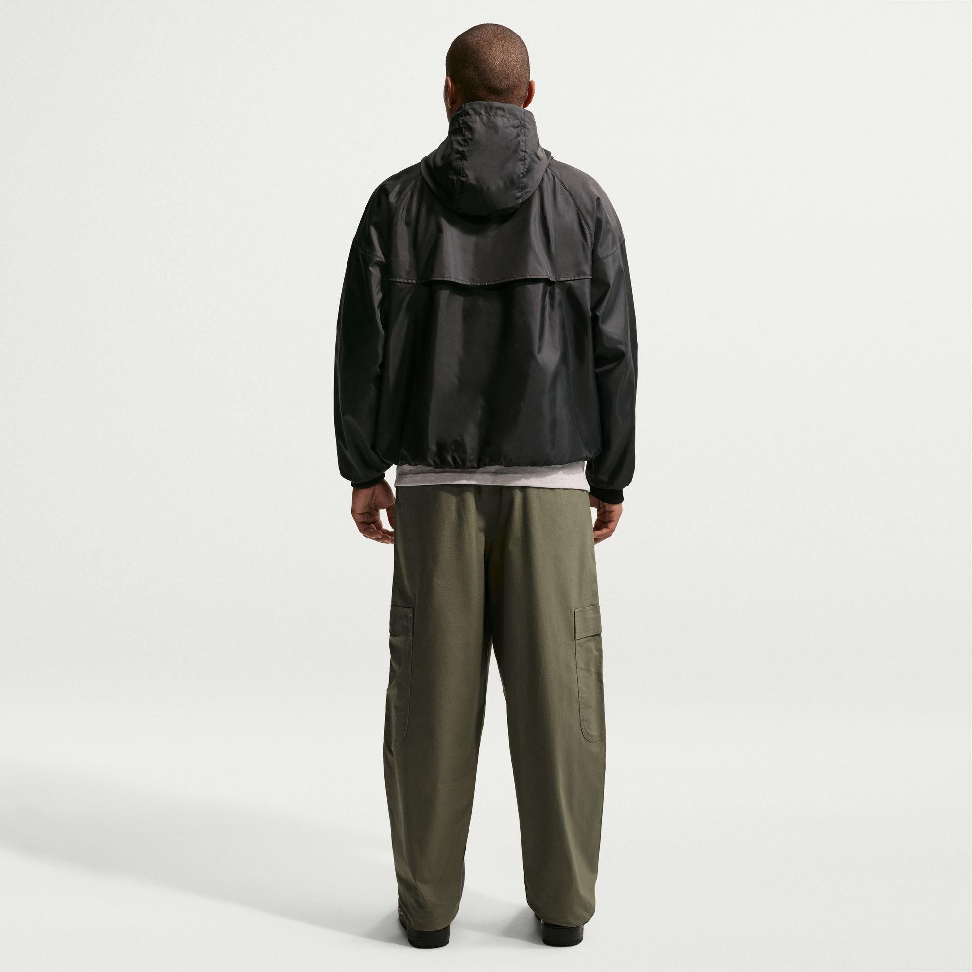 Black/White - Nike - Sportswear Windrunner Men's Hooded Jacket - 4