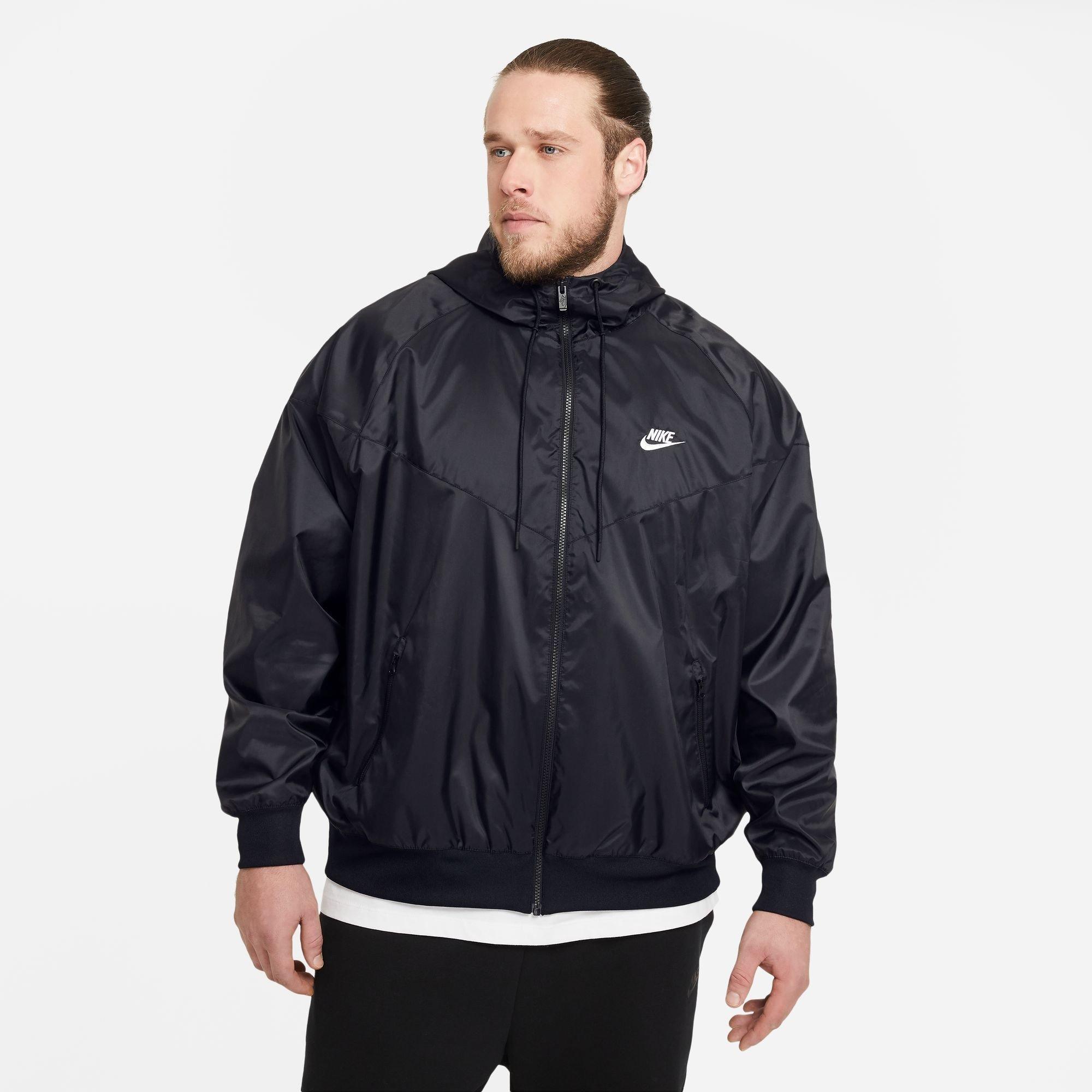 Black/White - Nike - Sportswear Windrunner Men's Hooded Jacket - 8