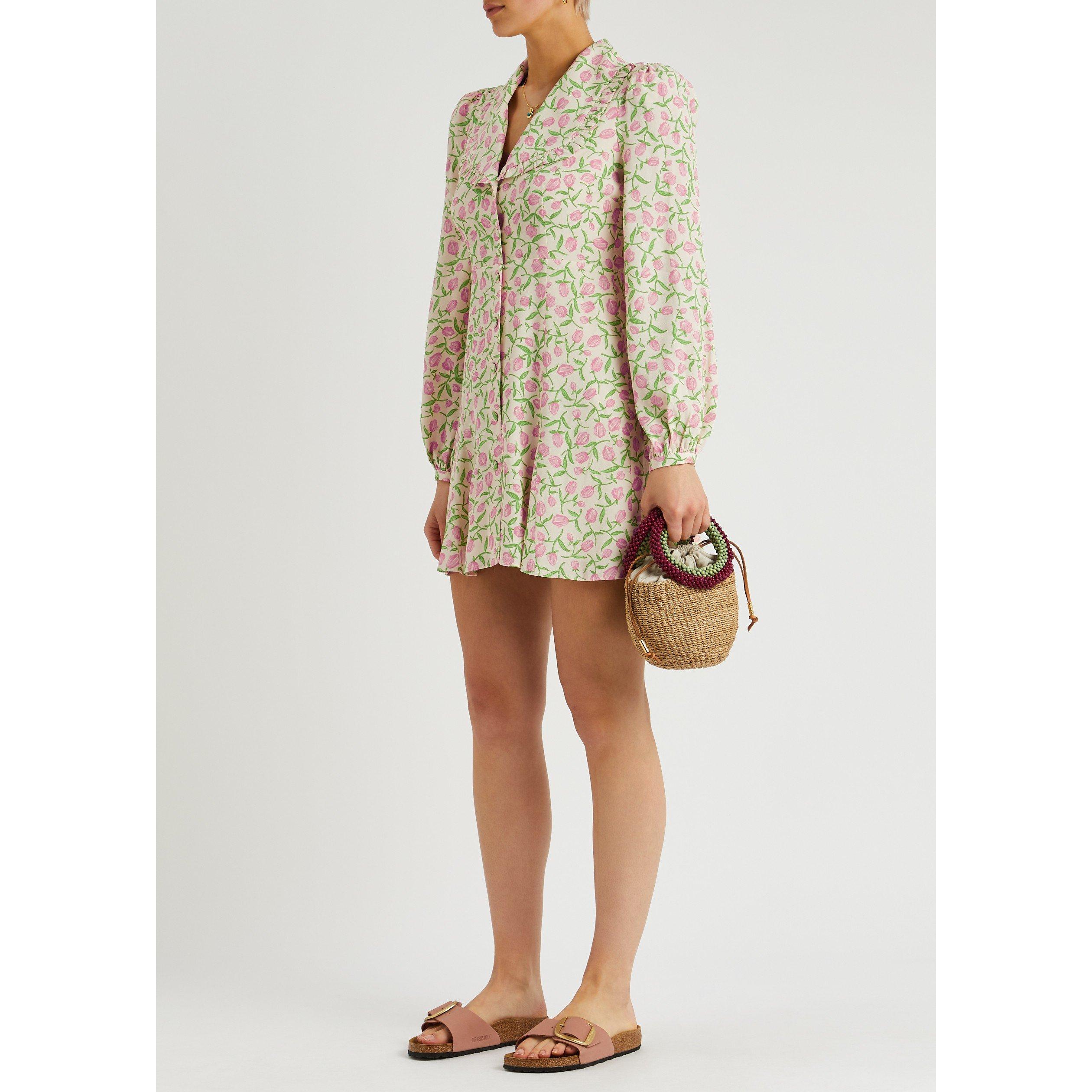 CREAM AND OTHER - KITRI - SD TABITHA TULIP PRINT MINI DR - 5