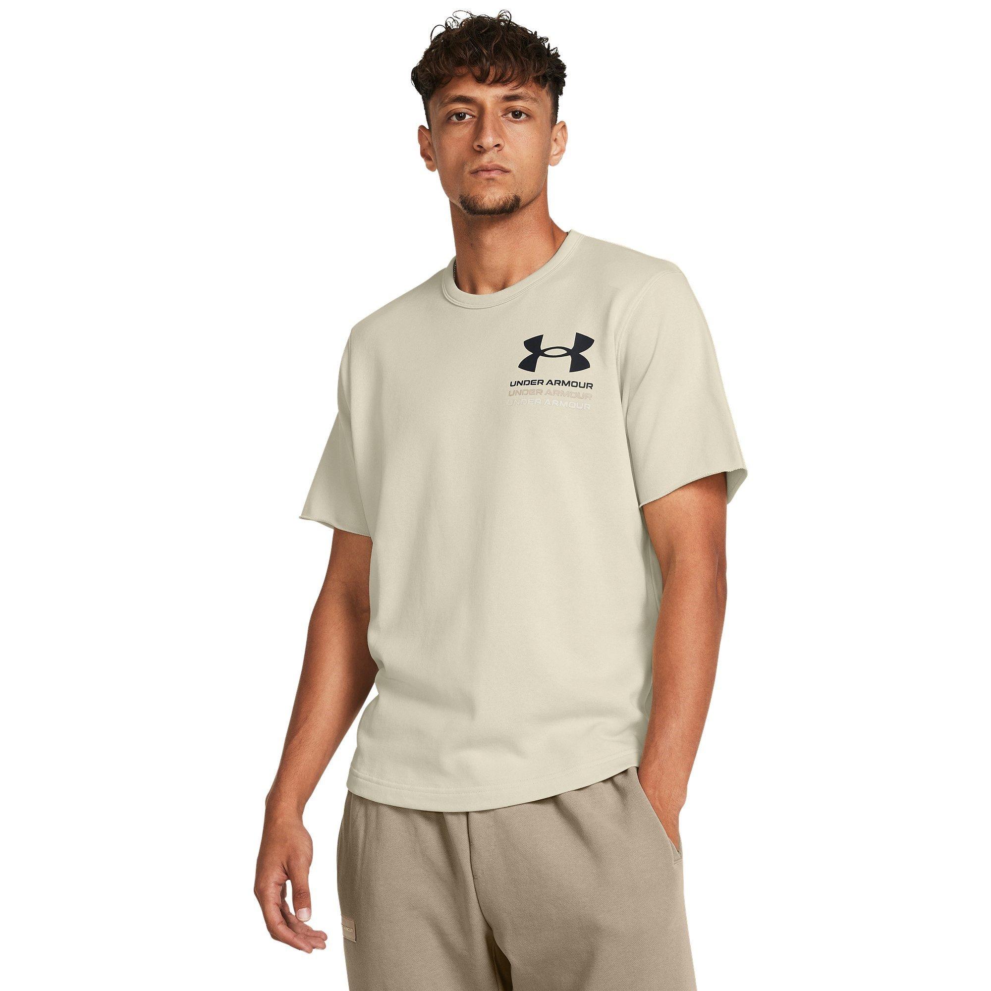 Brown - Under Armour - Short Sleeve T-shirt Mens - 2
