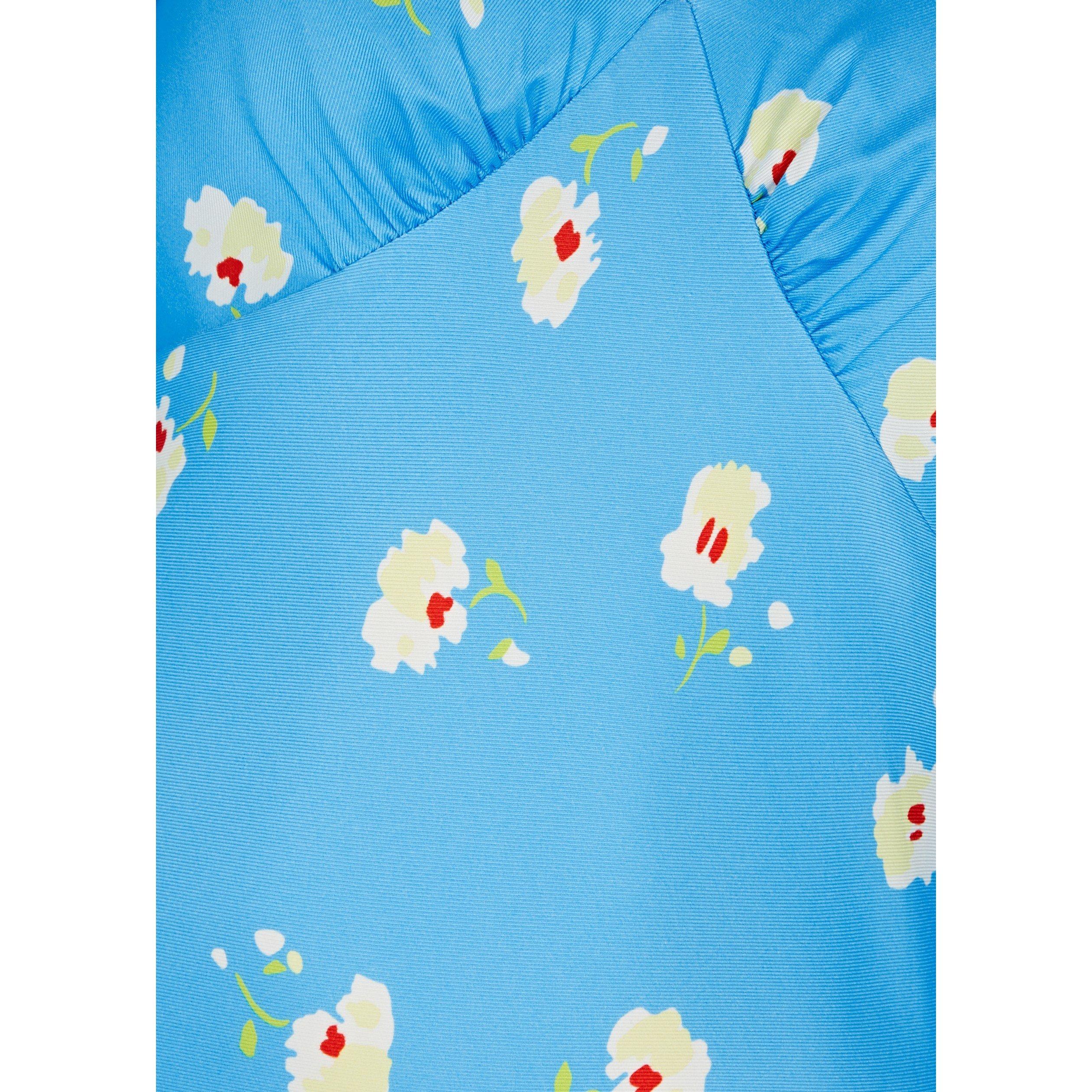 BLUE - KITRI - LD LIBBY BLUE PANSY PRINT DRES - 4
