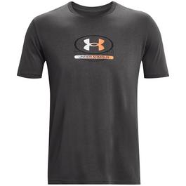 Under Armour short-sleeved cotton shirt Blau