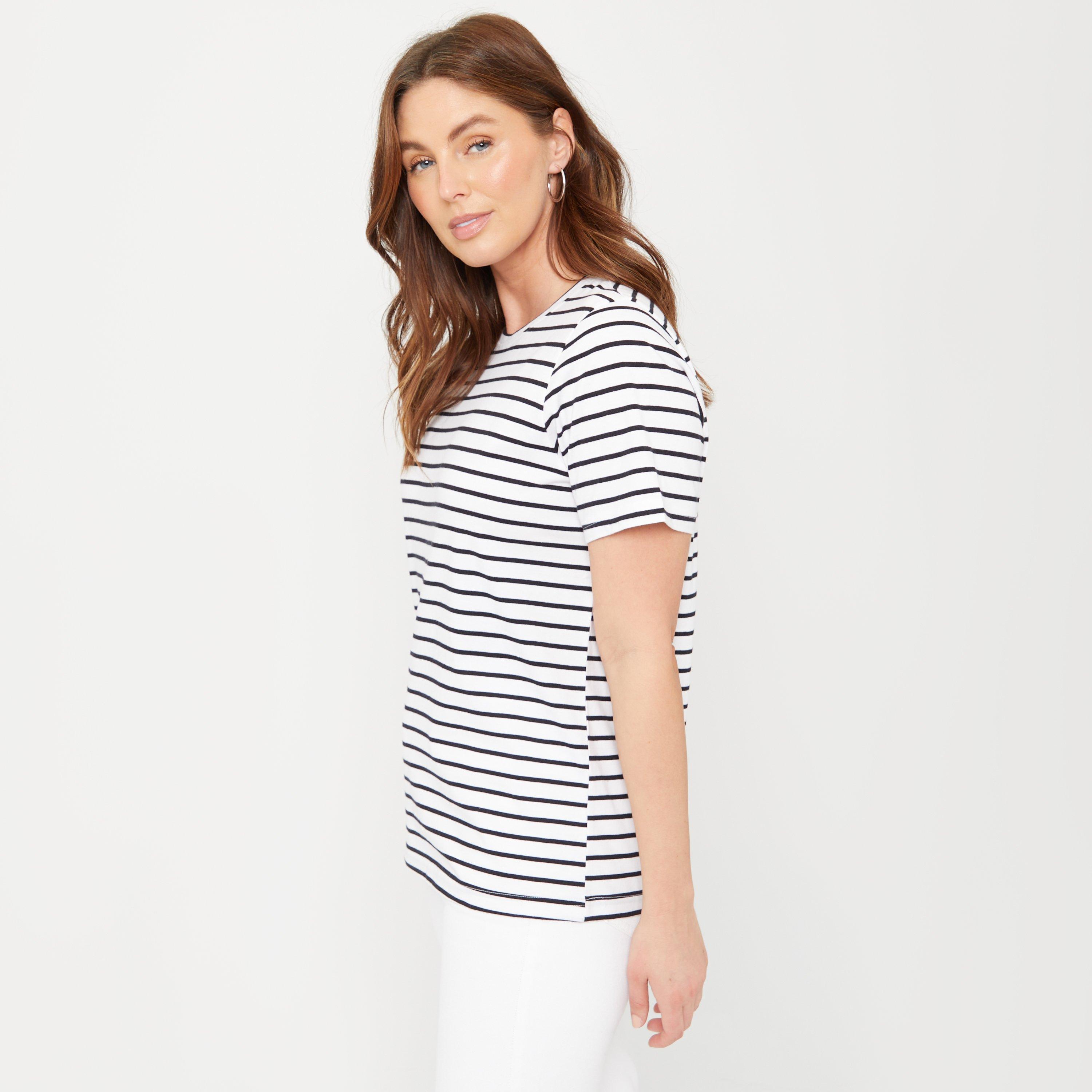 Noir/Blanc - Be You - Stripe T-Shirt - 5