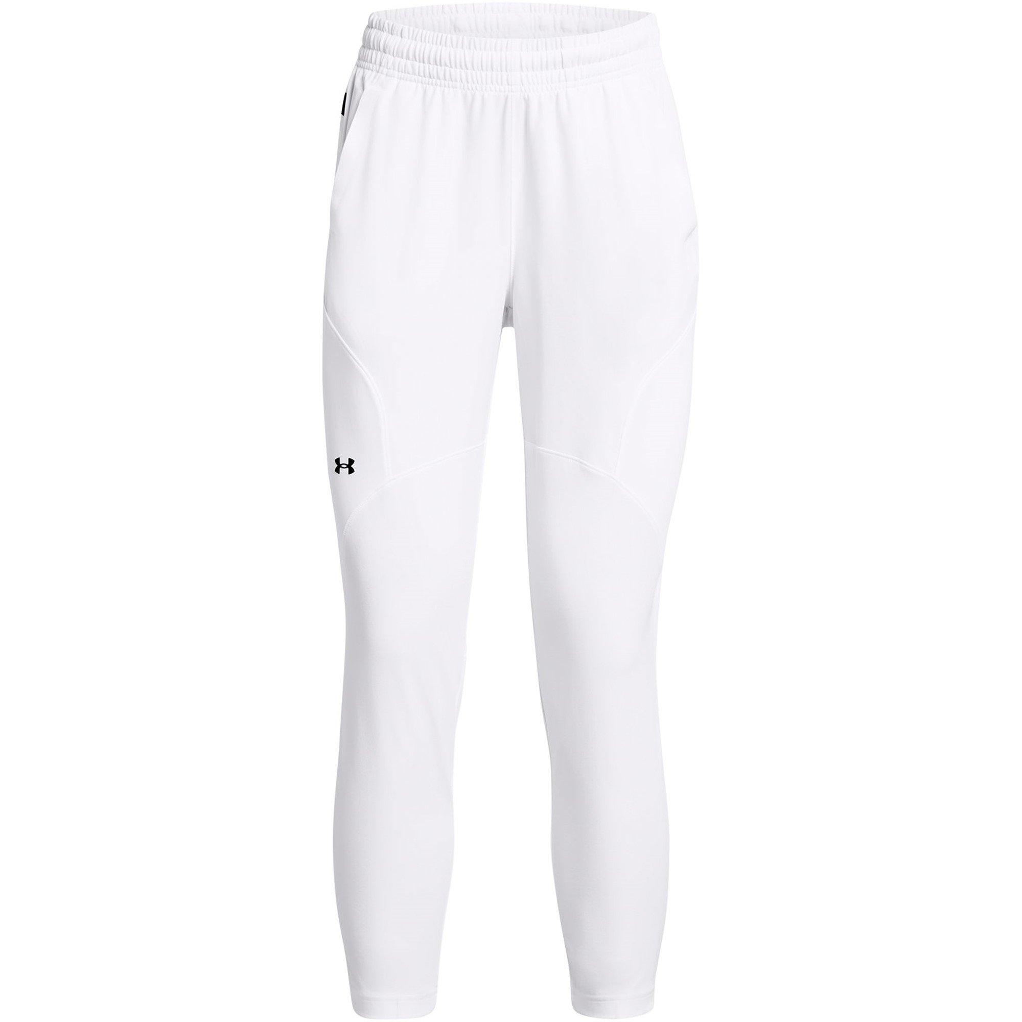 Under Armour Women's Unstoppable Hybrid Closed Hem Joggers - White - 10 (S)