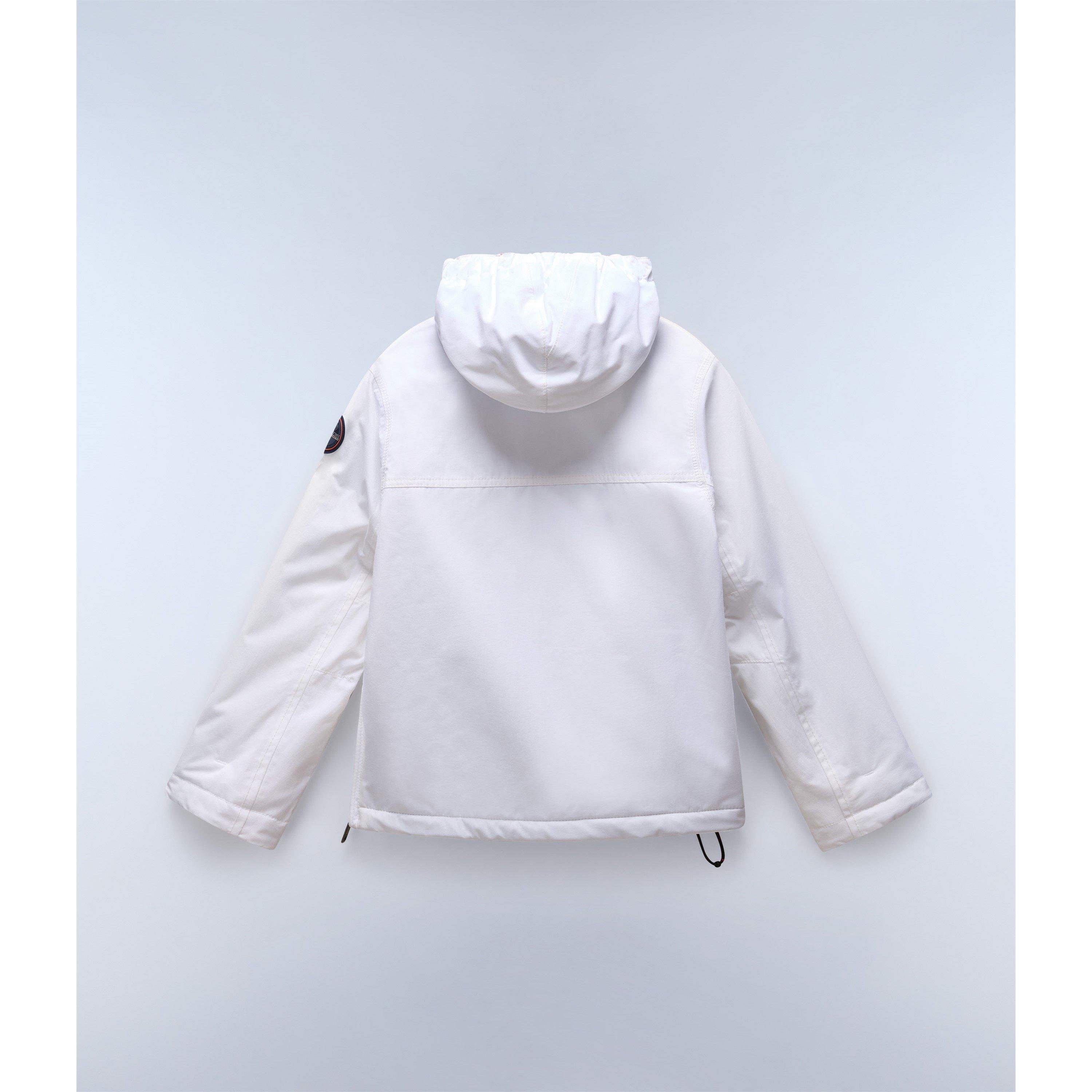 White 002 - Napapijri - Kids' Rainforest Water and Wind Resistant Rain Anorak - 2