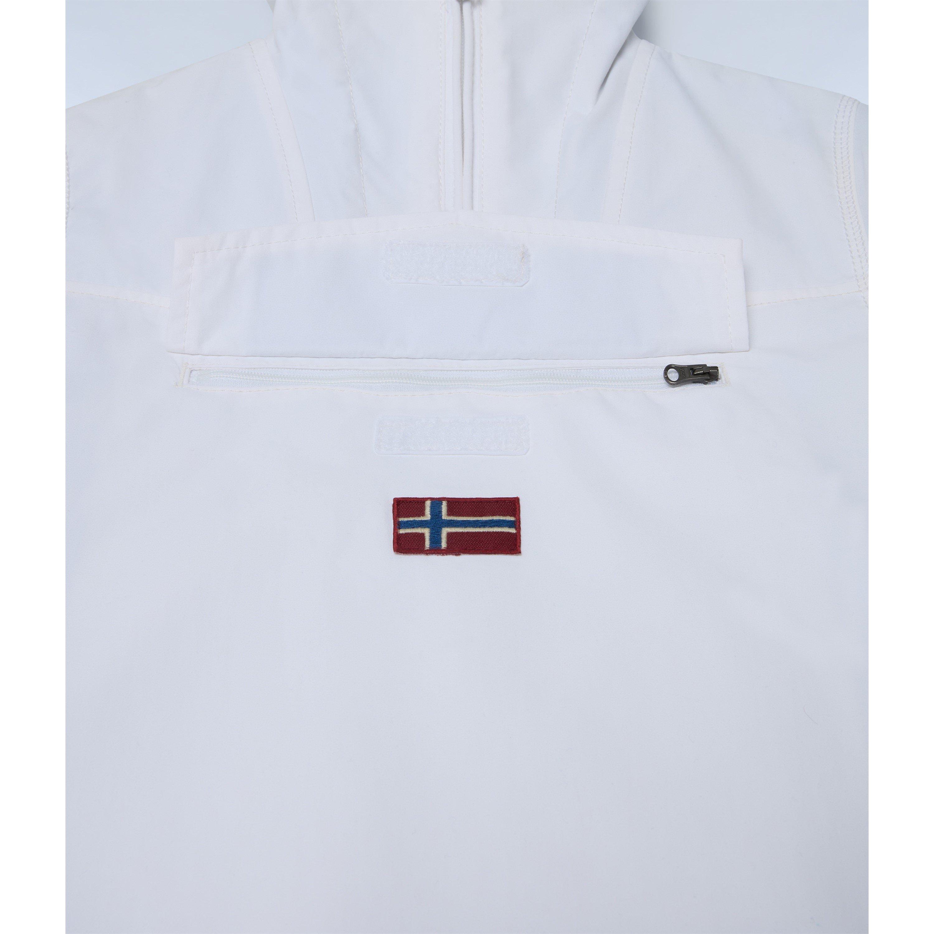 White 002 - Napapijri - Kids' Rainforest Water and Wind Resistant Rain Anorak - 6