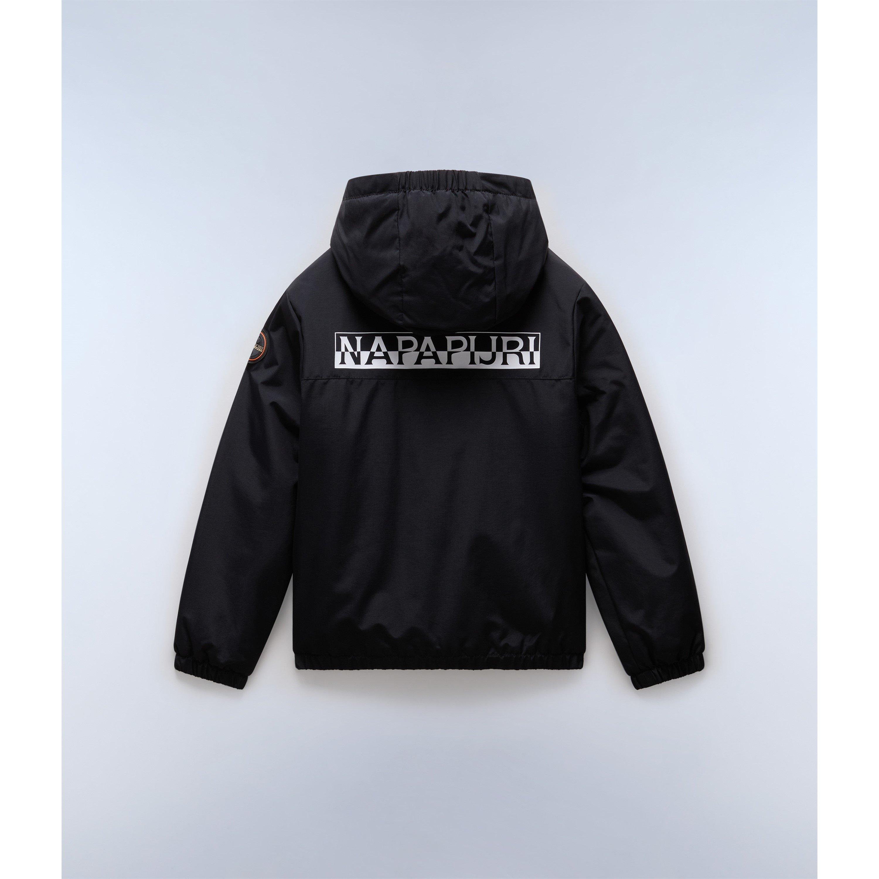 Black 041 - Napapijri - Kids' Scott Water Resistant Wind Resistant Recycled Polyester Rain Anorak - 2